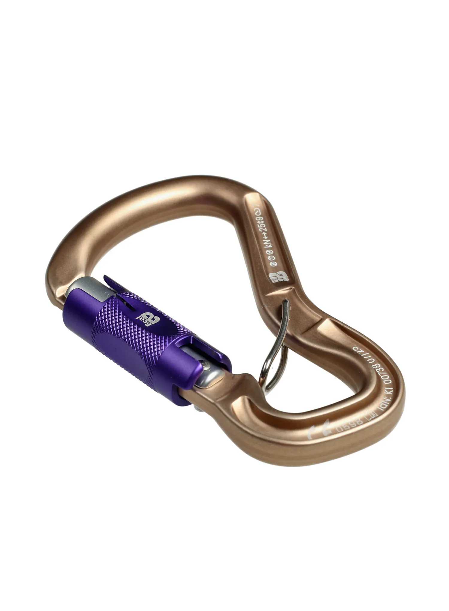 Karabiner za penjanje Beal Orient Express Bi Matic - stone