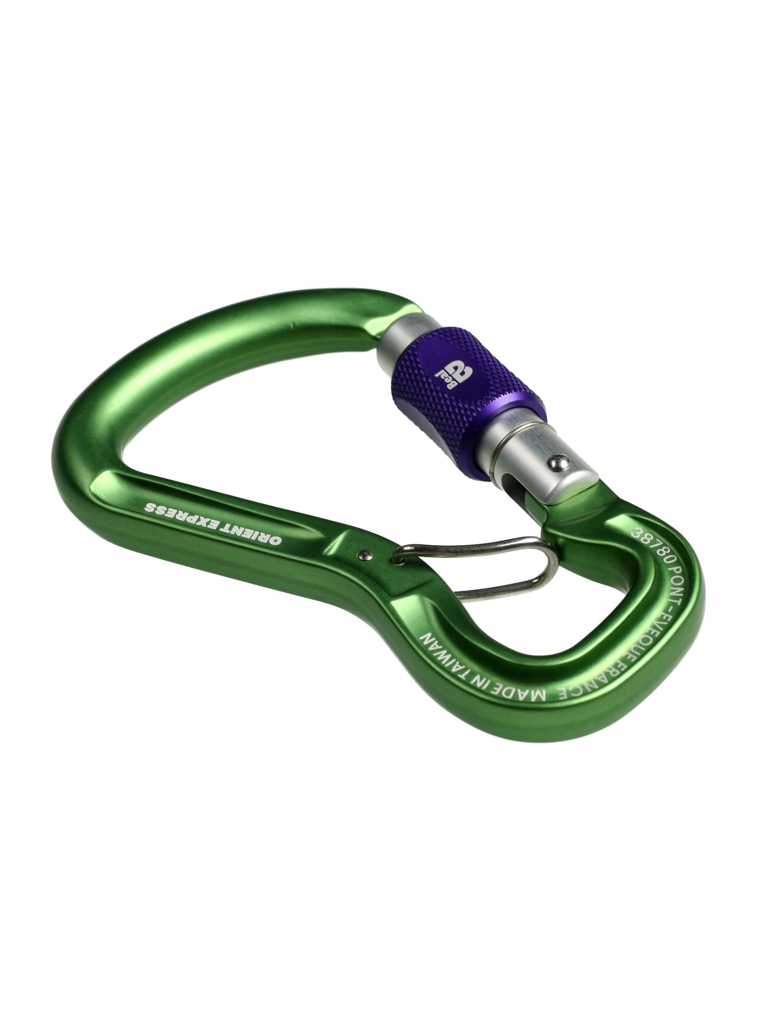 Karabiner za penjanje Beal Orient Express - green/green