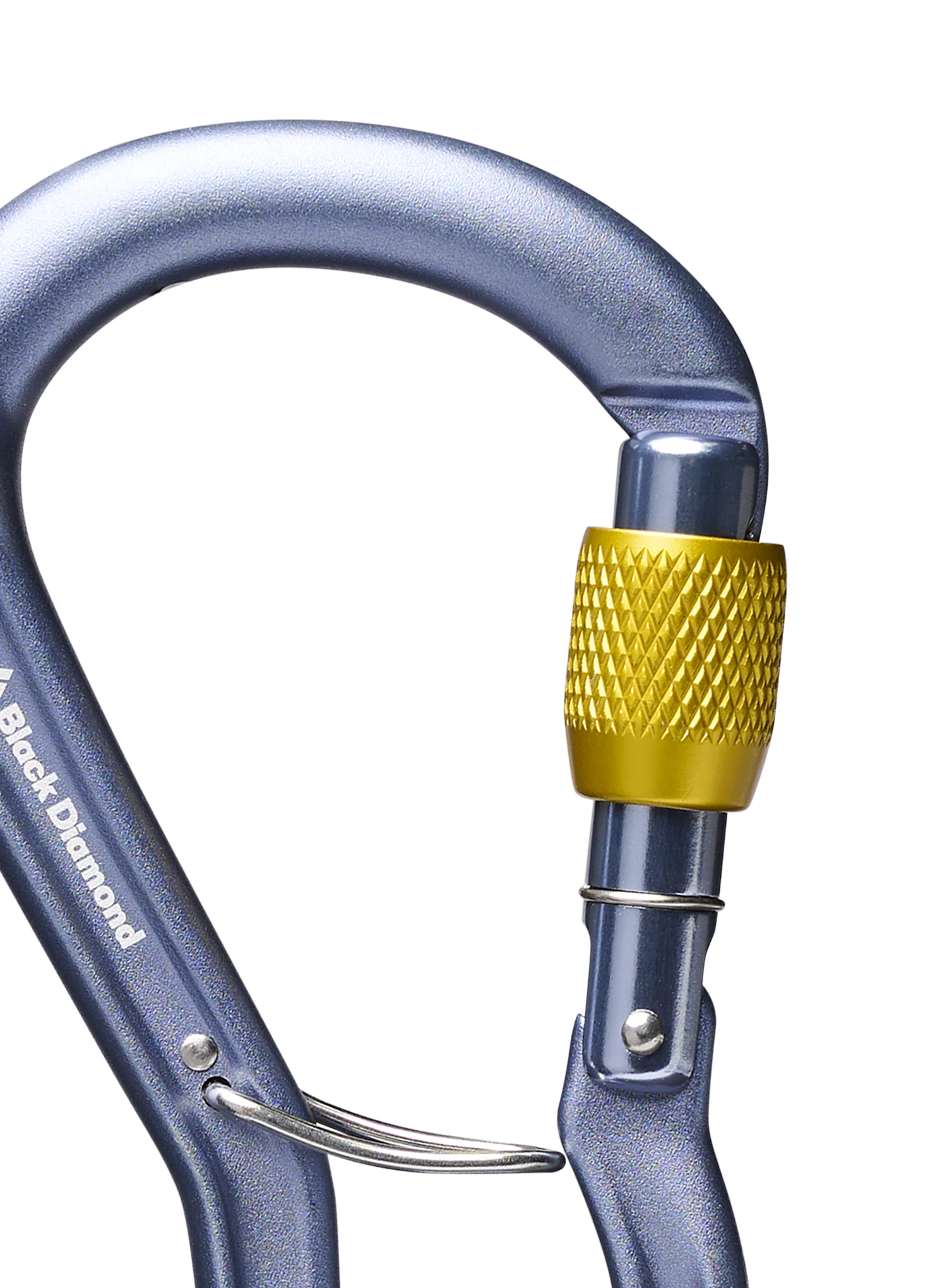 Karabiner za penjanje Black Diamond Gridlock Screwgate Carabiner - gray