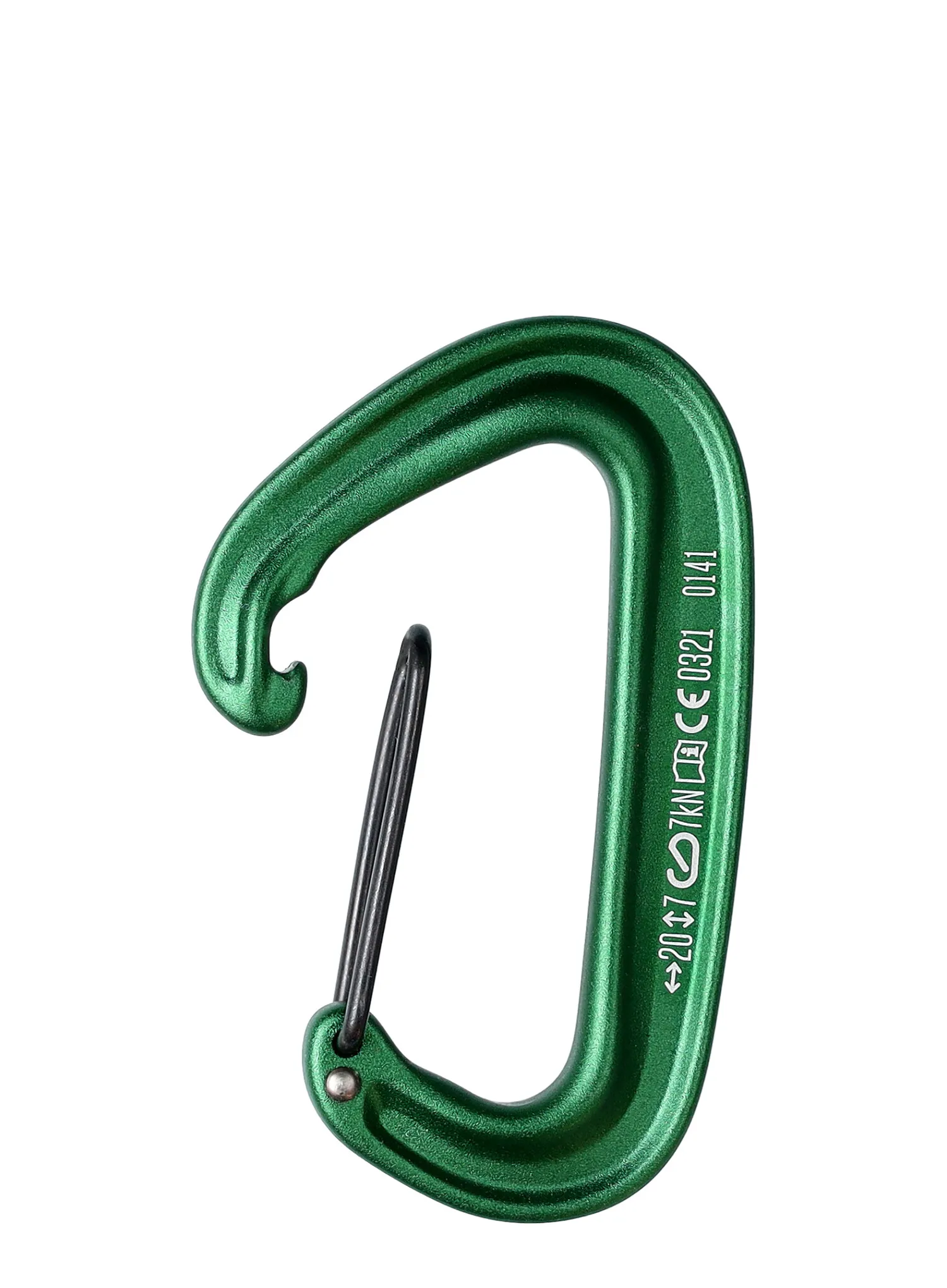 Karabiner za penjanje Black Diamond MiniWire - green