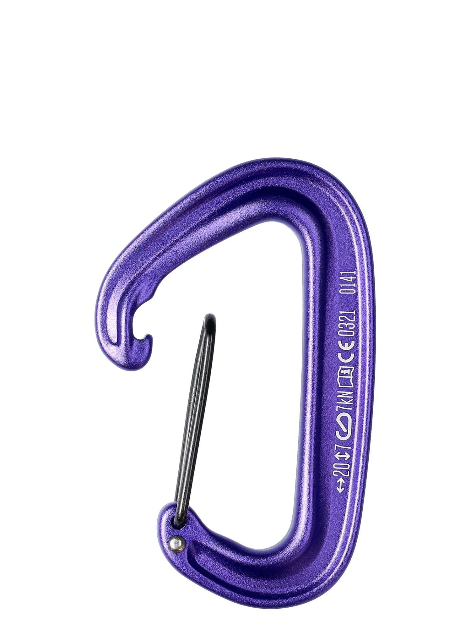 Karabiner za penjanje Black Diamond MiniWire - purple