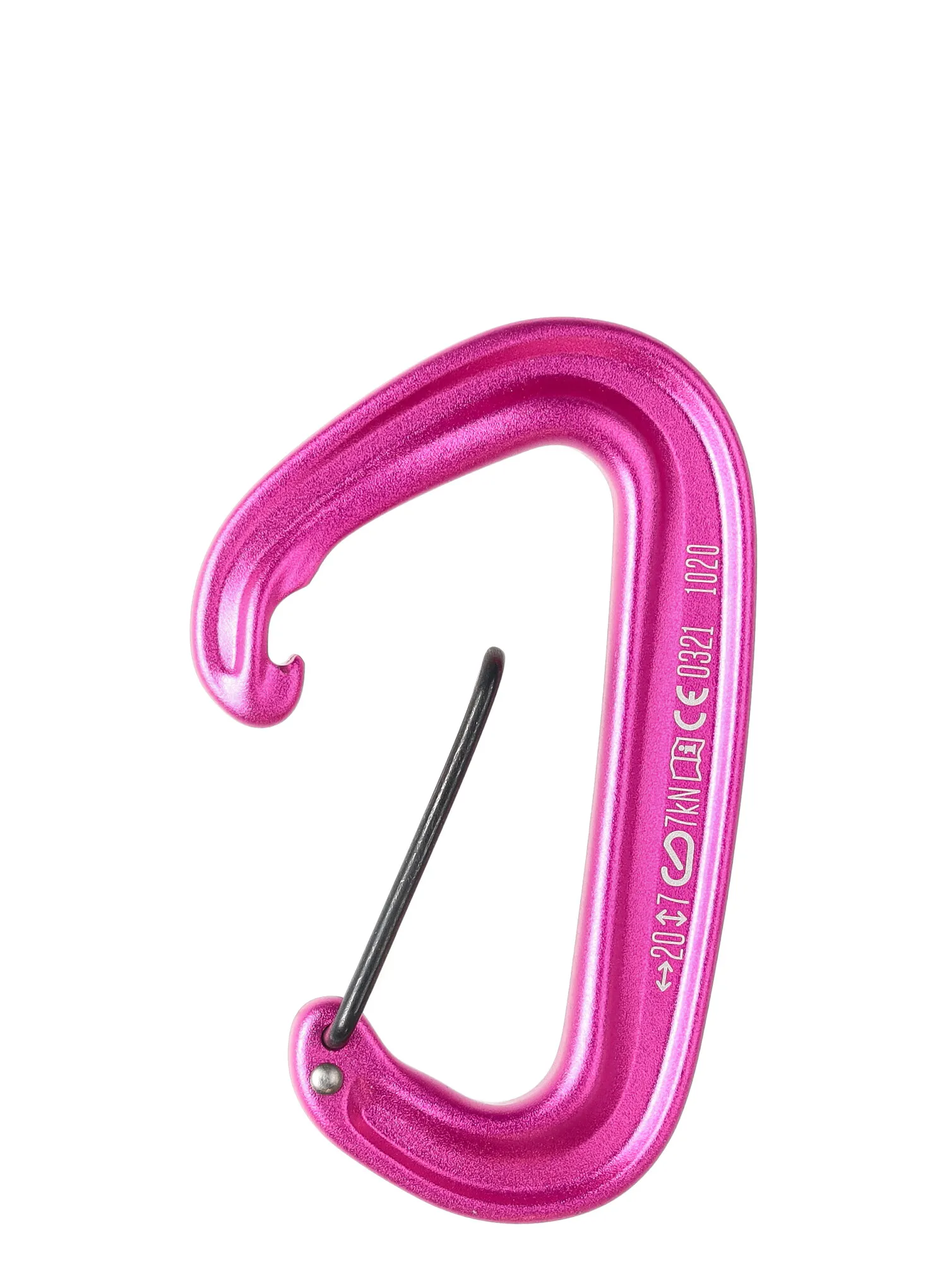 Karabiner za penjanje Black Diamond MiniWire - ultra pink