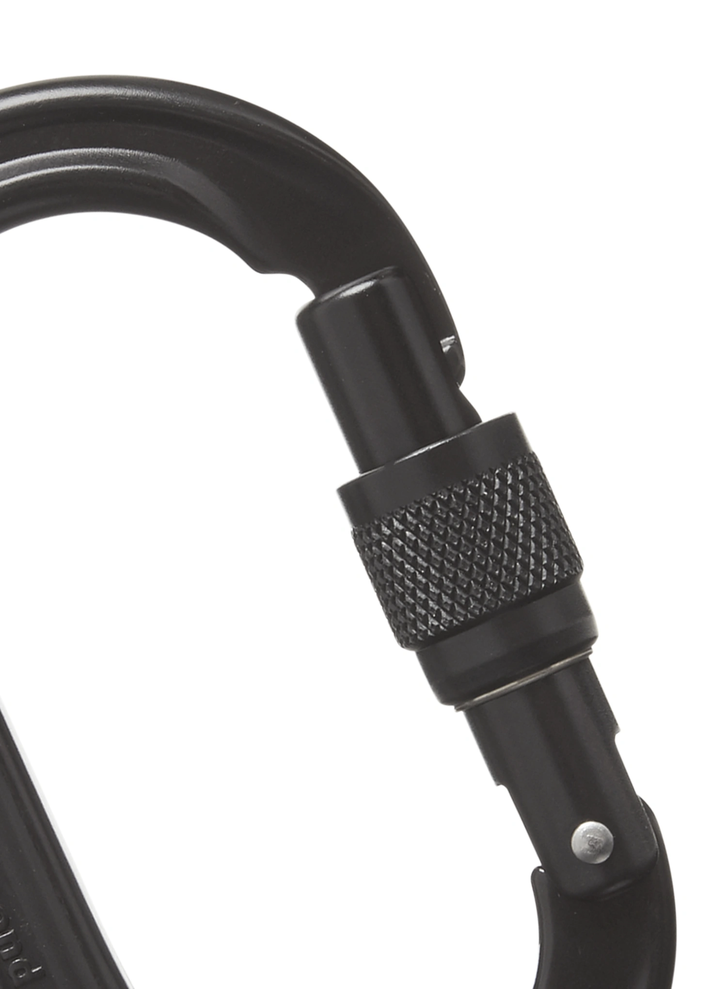 Karabiner za penjanje Black Diamond Oval Keylock Screwgate Carabiner - black