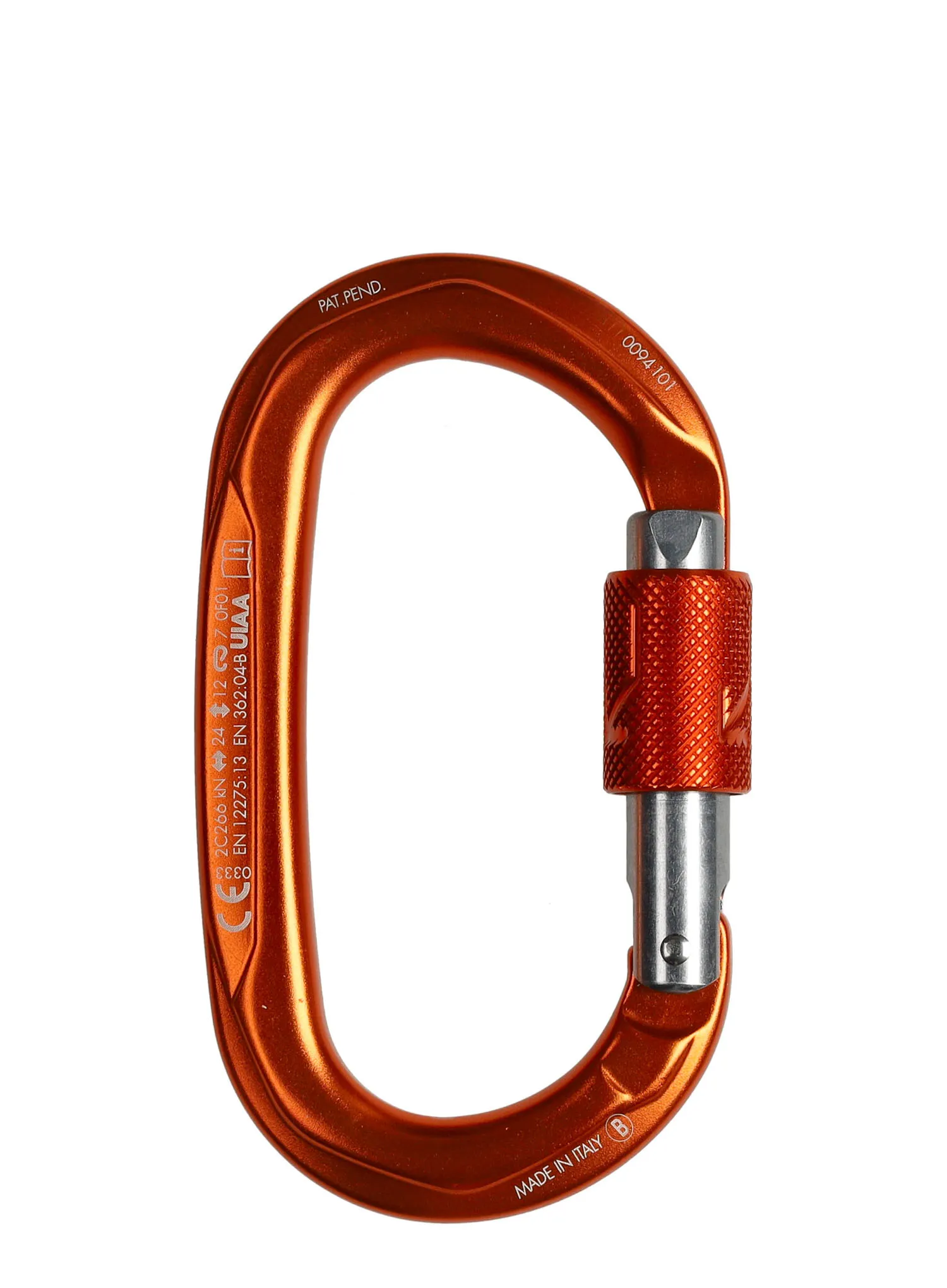Karabiner za penjanje SKYLOTEC Obx BG - titanium/orange/titan