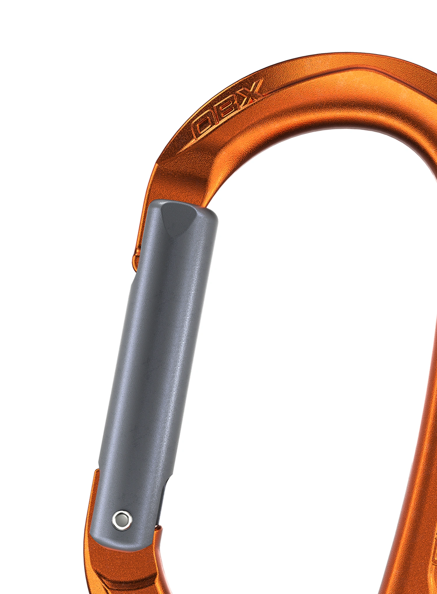Karabiner za penjanje SKYLOTEC Obx S - orange/titanium