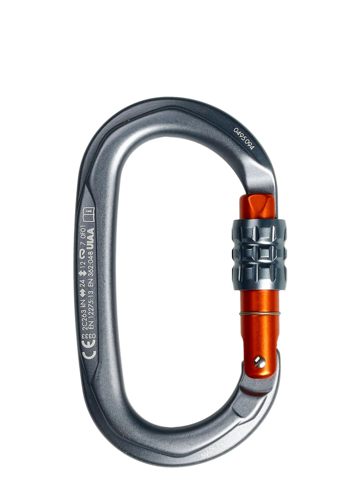 Karabiner za penjanje SKYLOTEC Obx SG - titanium/orange/titanium