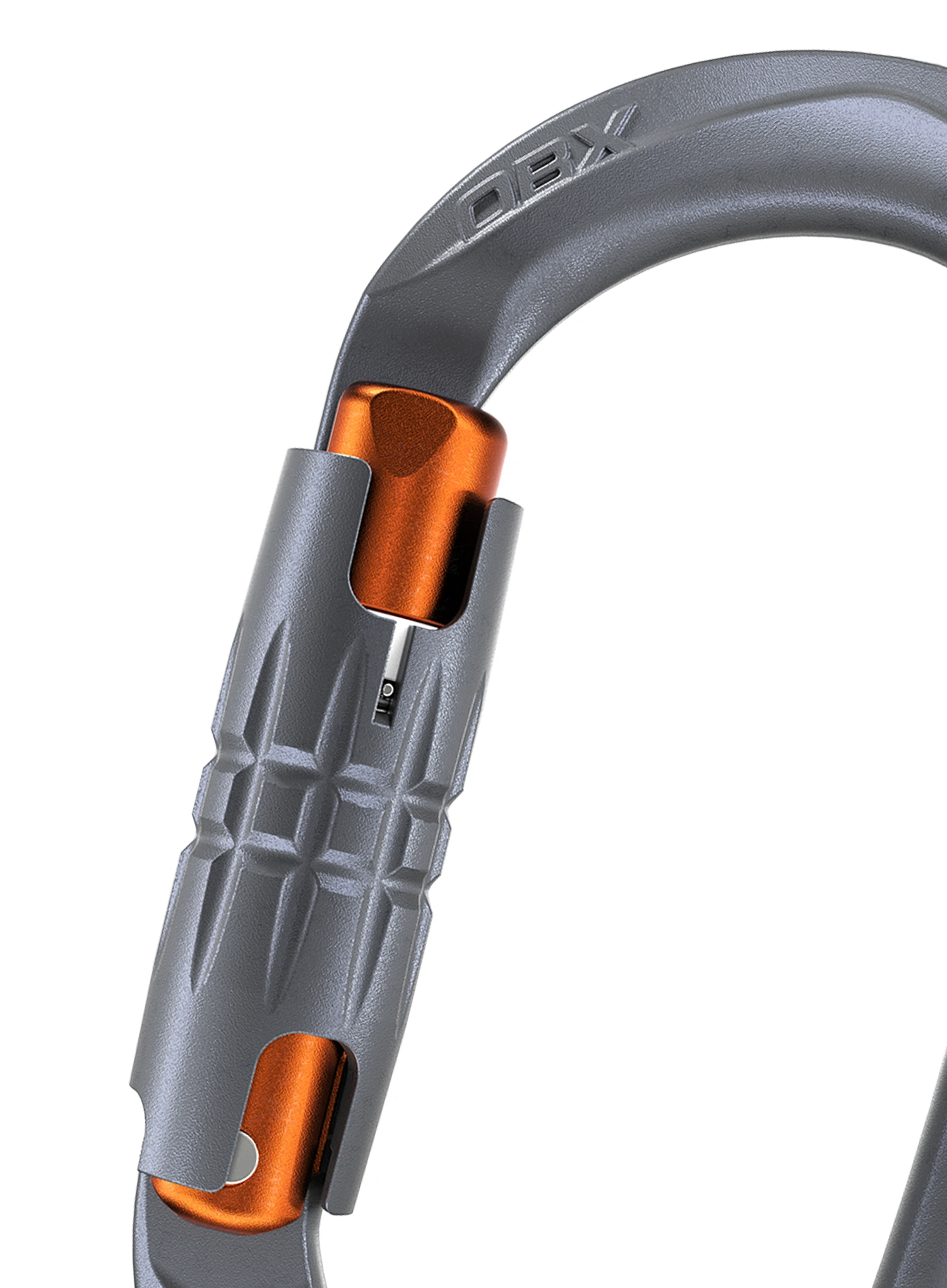 Karabiner za penjanje SKYLOTEC Obx WG - titanium/grey/orange