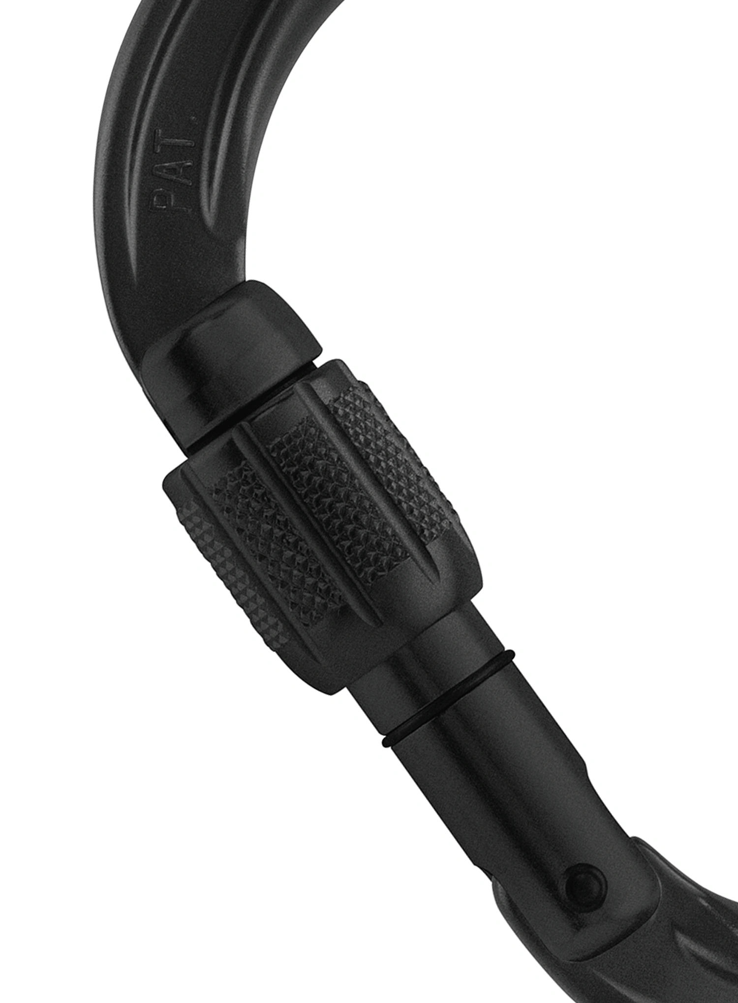 Karabiner za penjanje Petzl Attache Screw-Lock - black