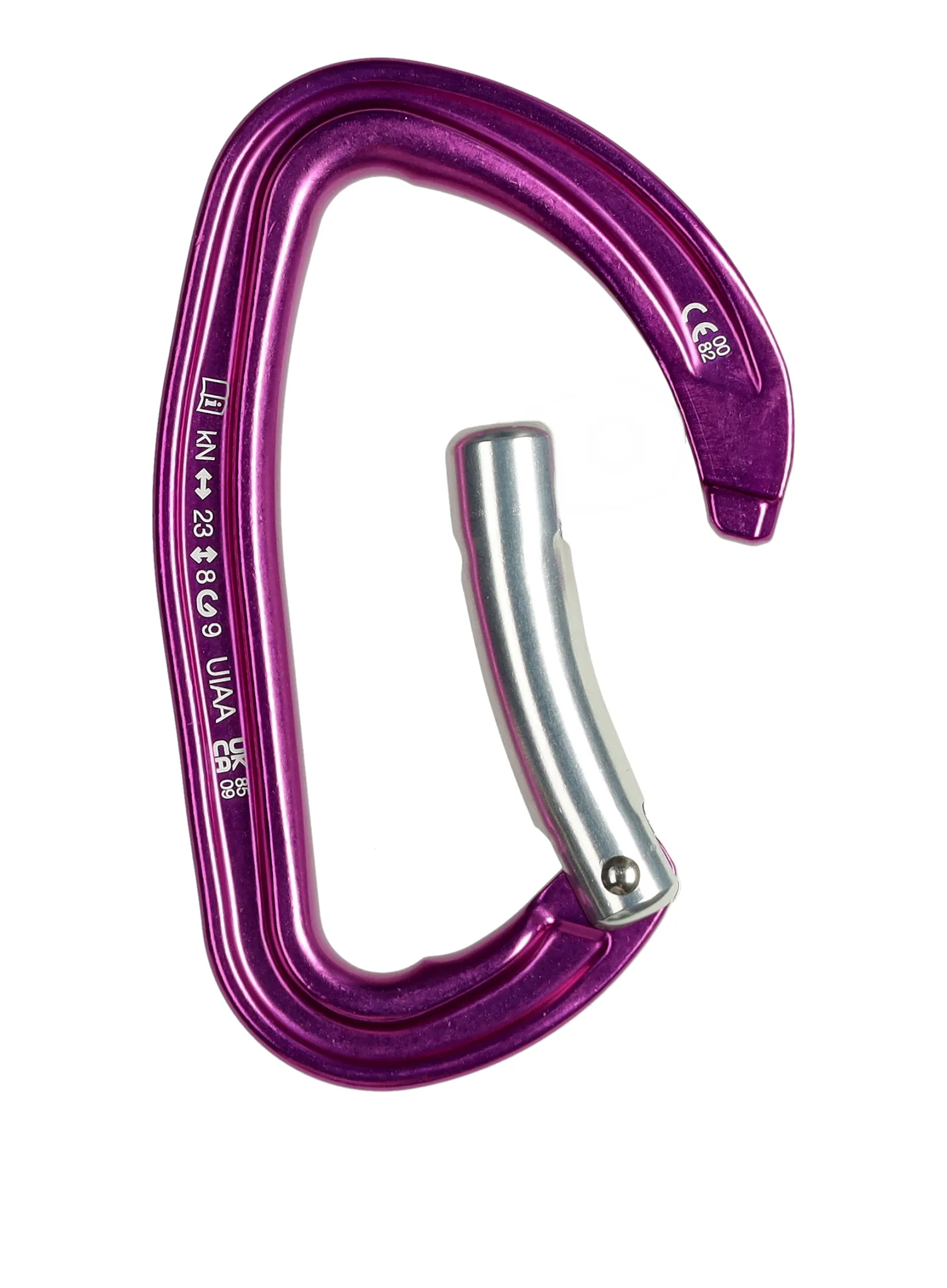 Karabiner za penjanje Petzl Djinn BG - violet