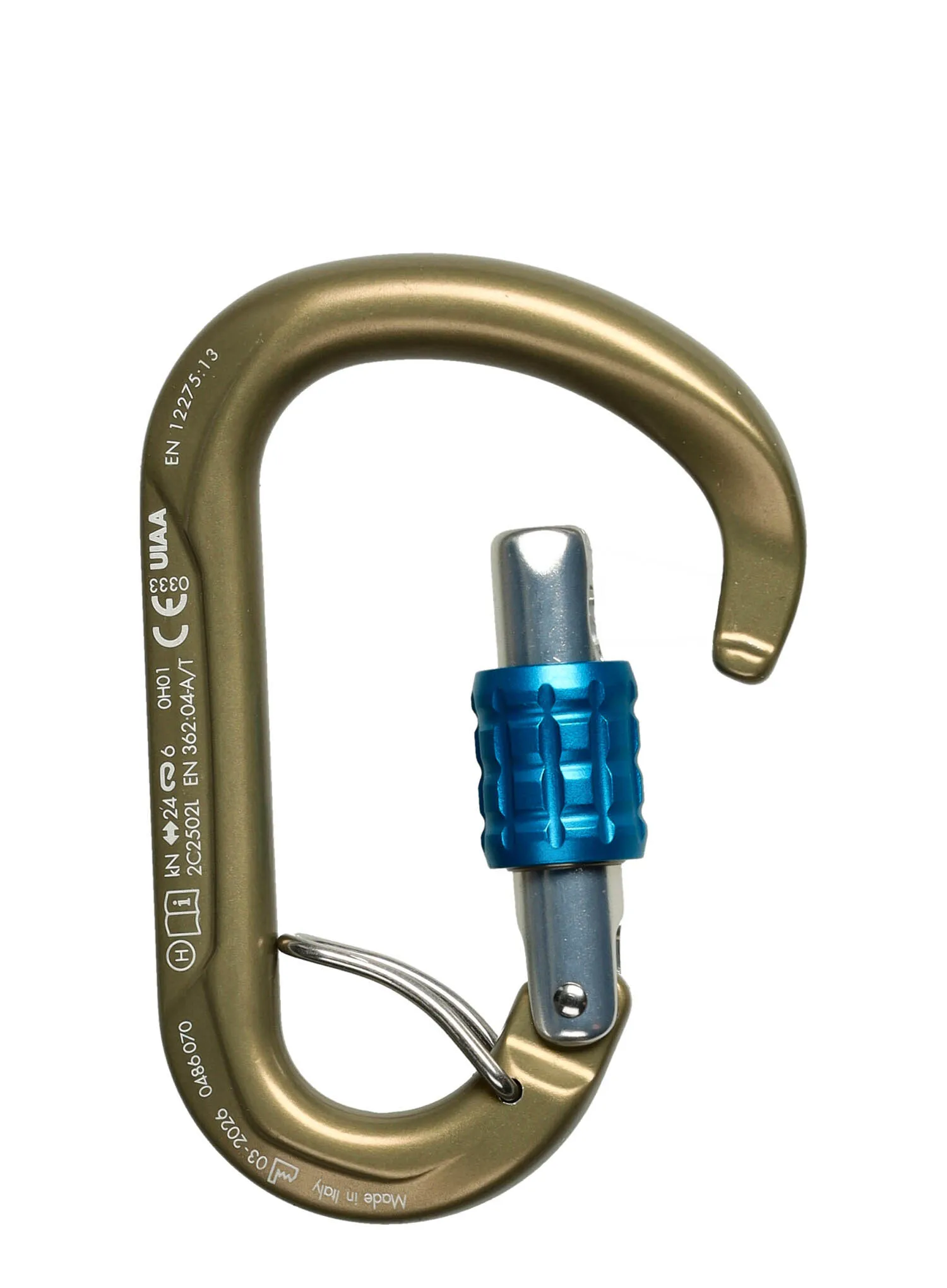 Karabiner za penjanje SKYLOTEC Tondo SGL HC - hard coated / lightblue