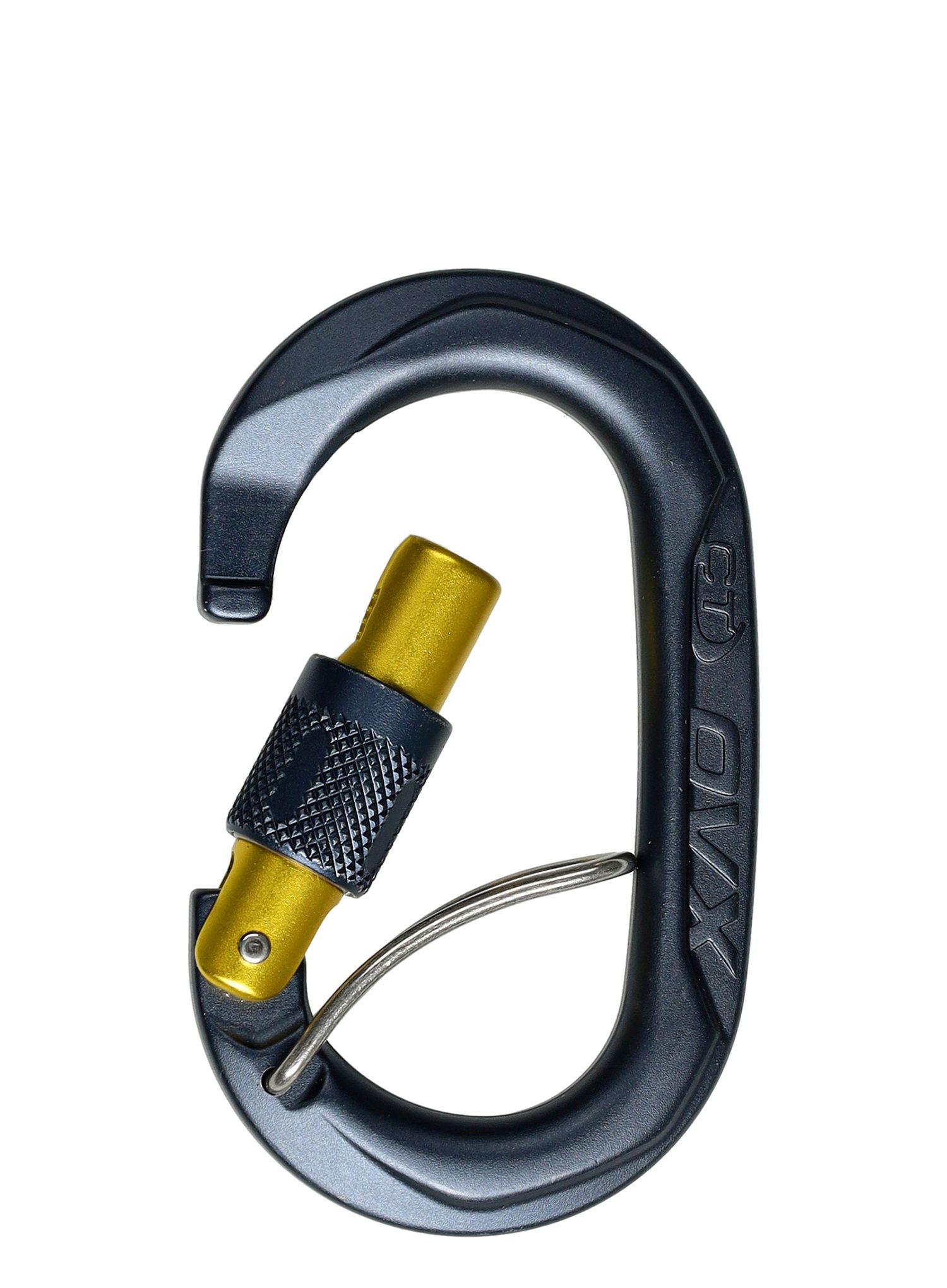 Karabiner s maticom Climbing Technology/SKYLOTEC OVX SGL - anthracite/mustard