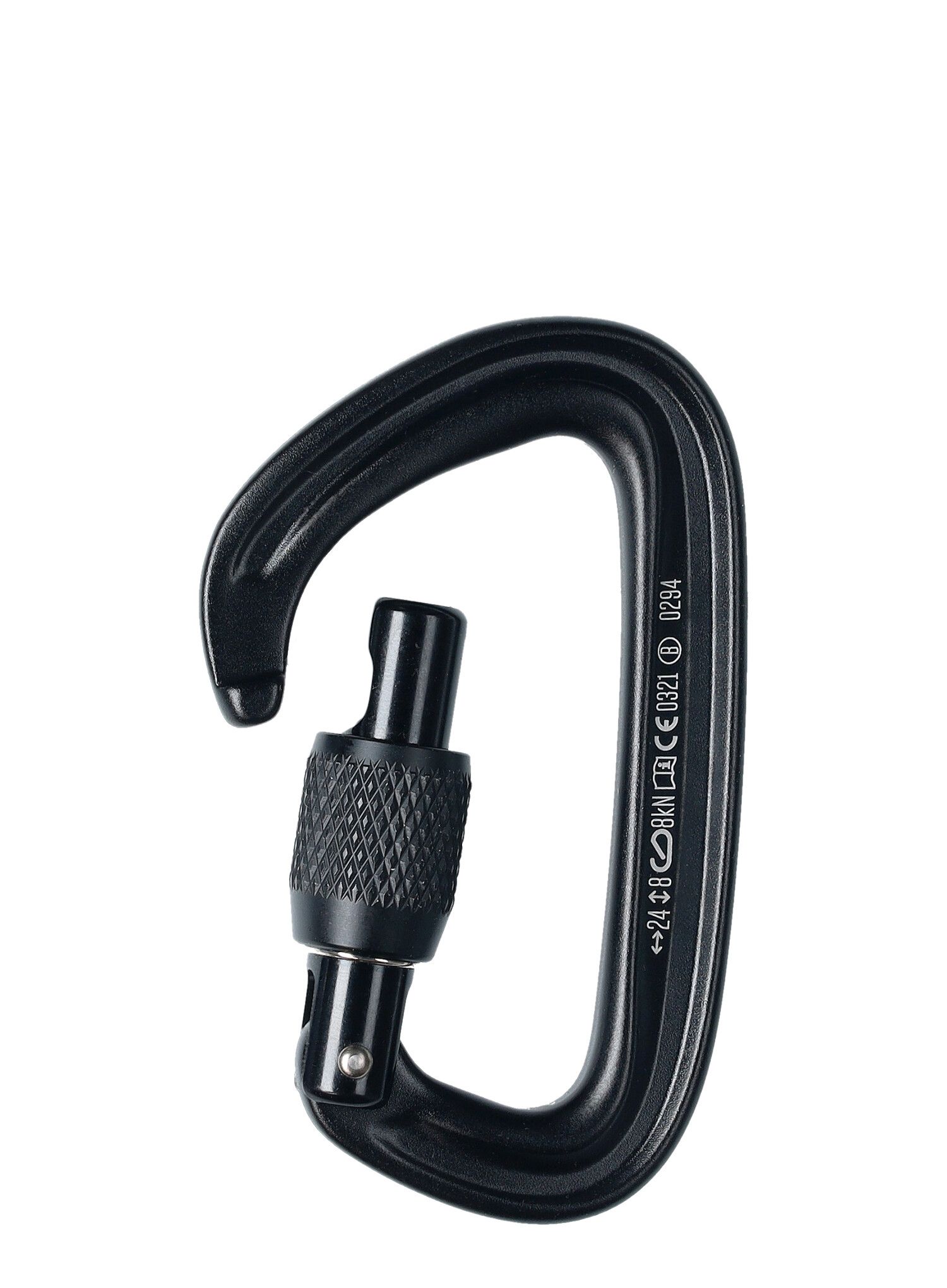 Karabiner za penjanje Black Diamond LiteForge Screwgate - black