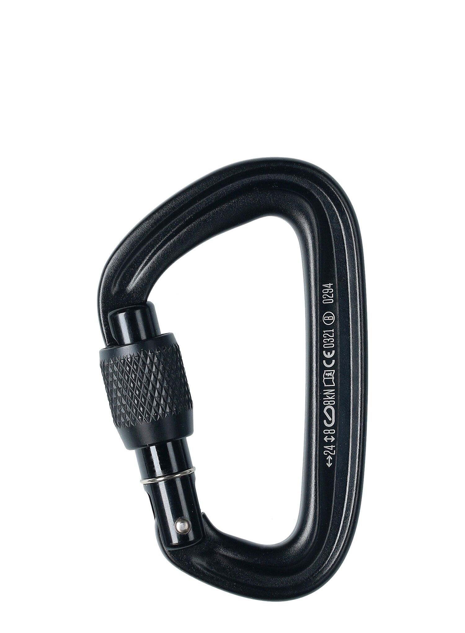 Karabiner za penjanje Black Diamond LiteForge Screwgate - black