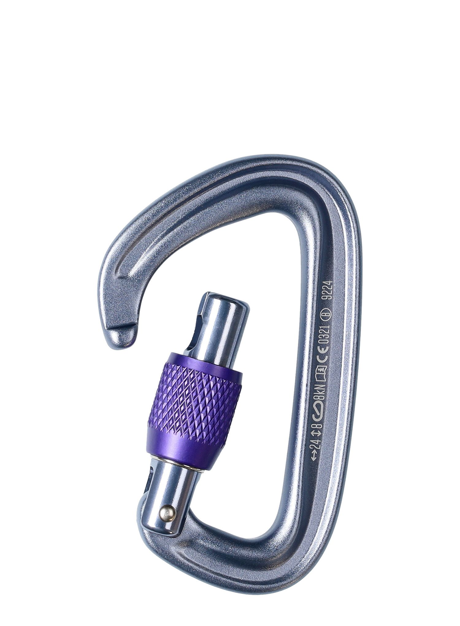 Karabiner za penjanje Black Diamond LiteForge Screwgate - gray