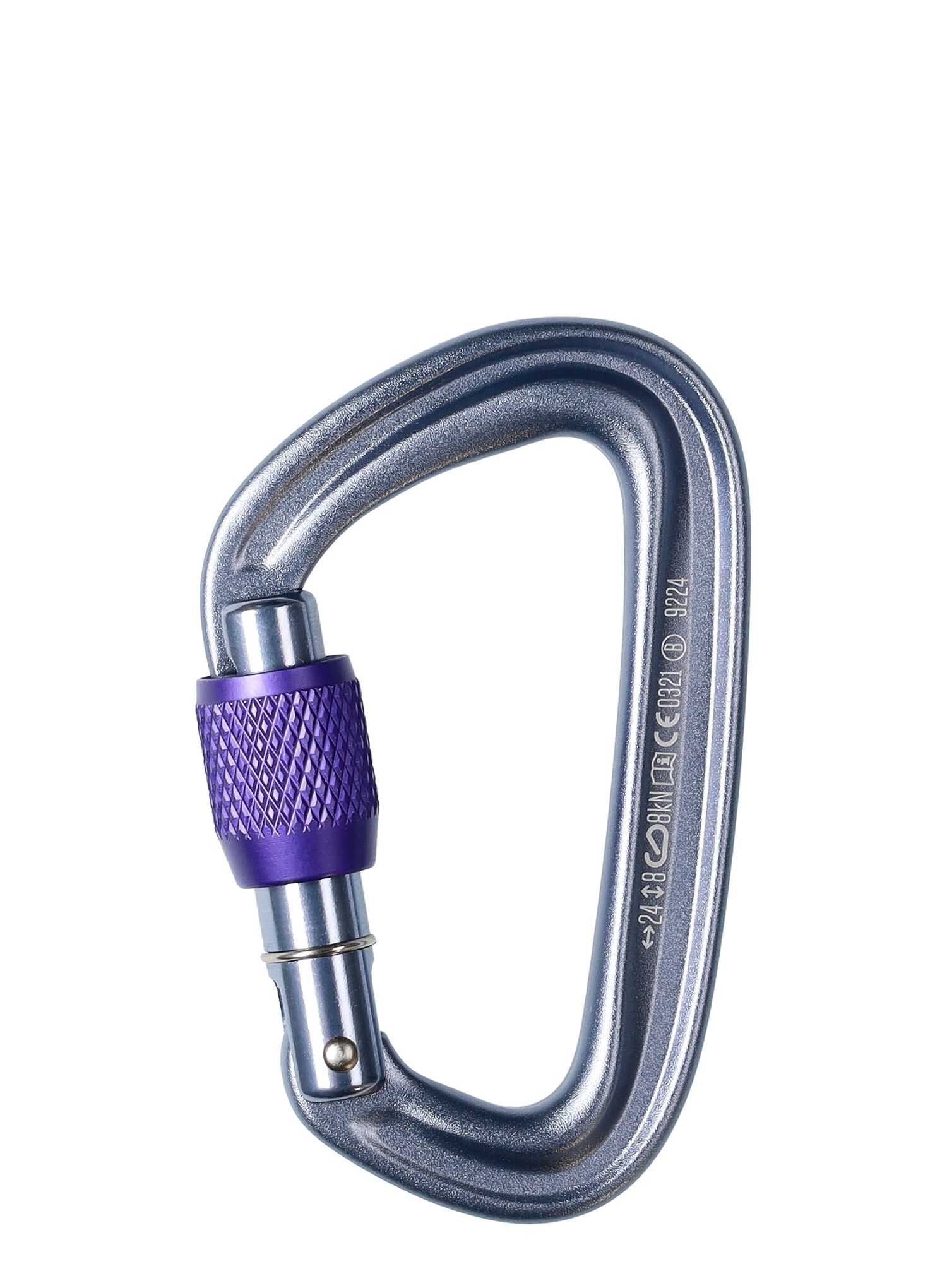 Karabiner za penjanje Black Diamond LiteForge Screwgate - gray
