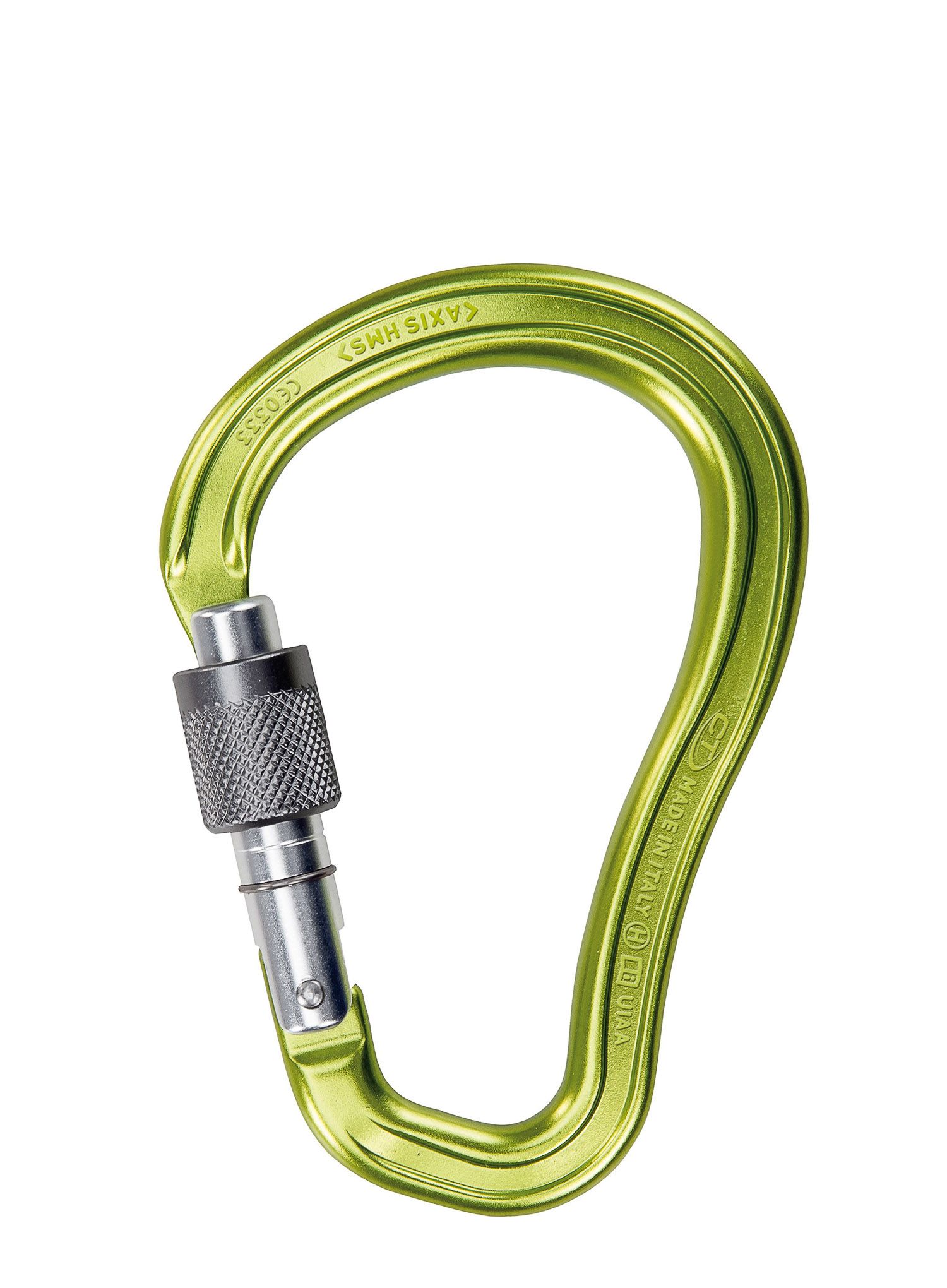 Karabiner za penjanje Climbing Technology Axis HMS SG - green