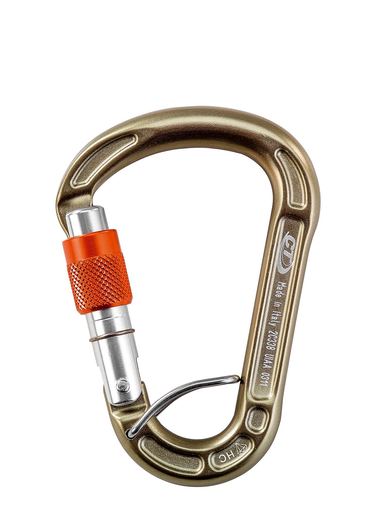 Karabiner za penjanje Climbing Technology Concept HMS SGL Spring Bar HC - gold