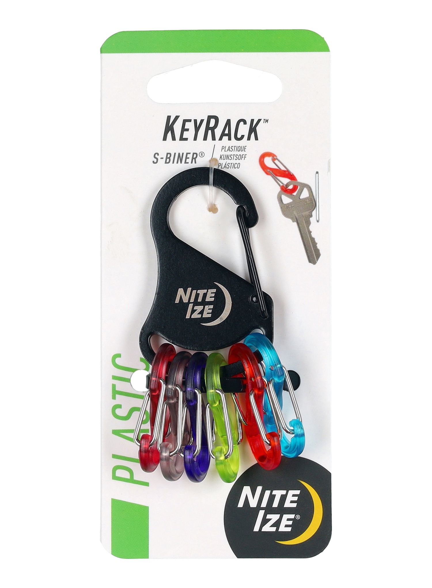 Karabiner za ključeve Nite Ize KeyRack S-Biner  - black
