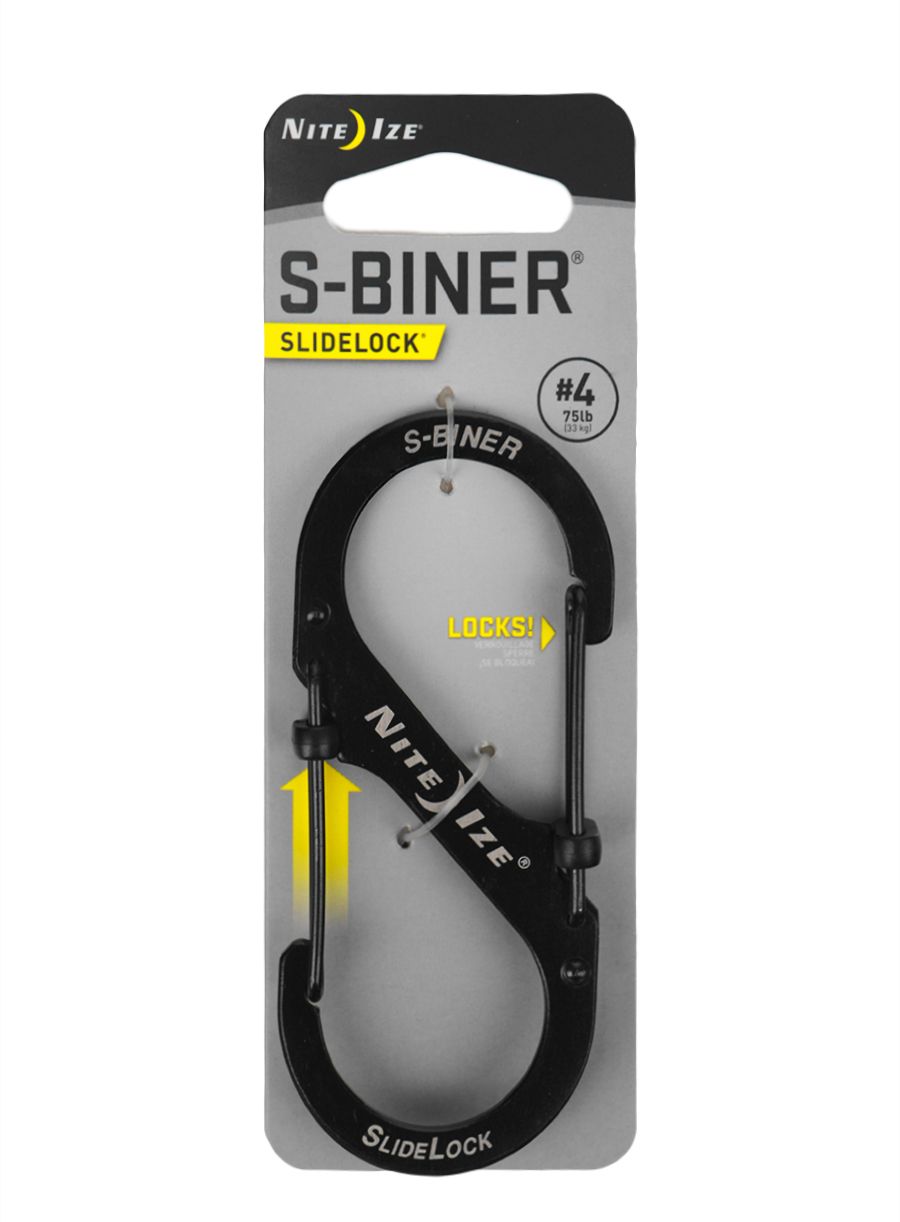 Karabiner Nite Ize S-Biner 4 Slide Lock - black