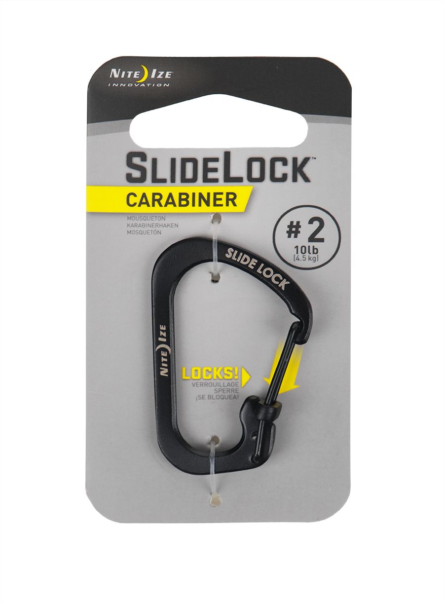 Karabiner za ključeve Nite Ize SlideLock Carabiner 2 - black