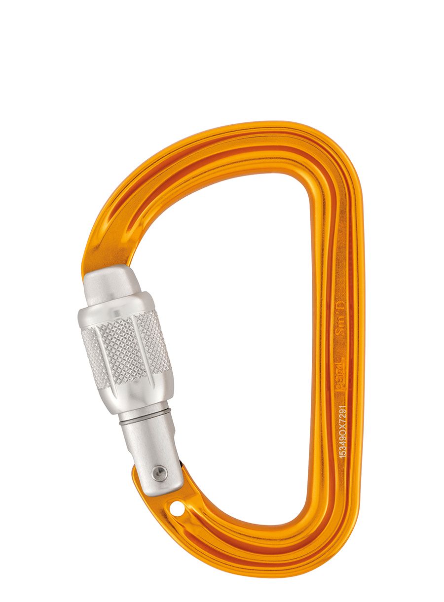 Karabiner za penjanje Petzl SmD Screw-Lock - orange