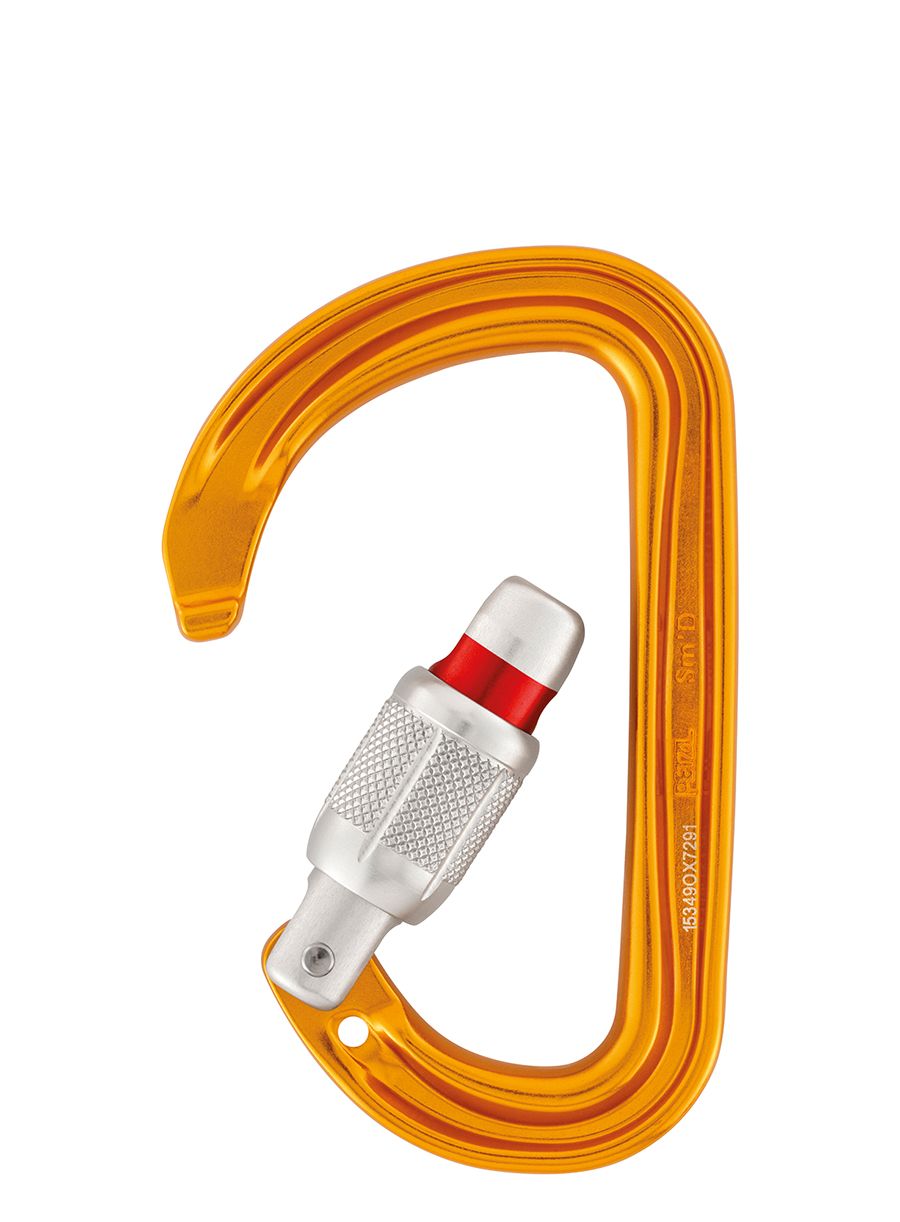 Karabiner za penjanje Petzl SmD Screw-Lock - orange