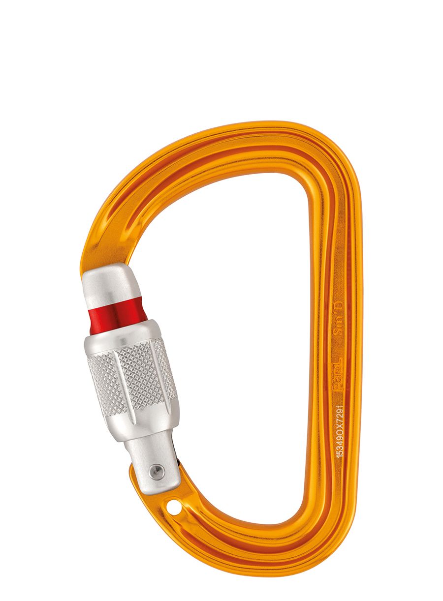 Karabiner za penjanje Petzl SmD Screw-Lock - orange