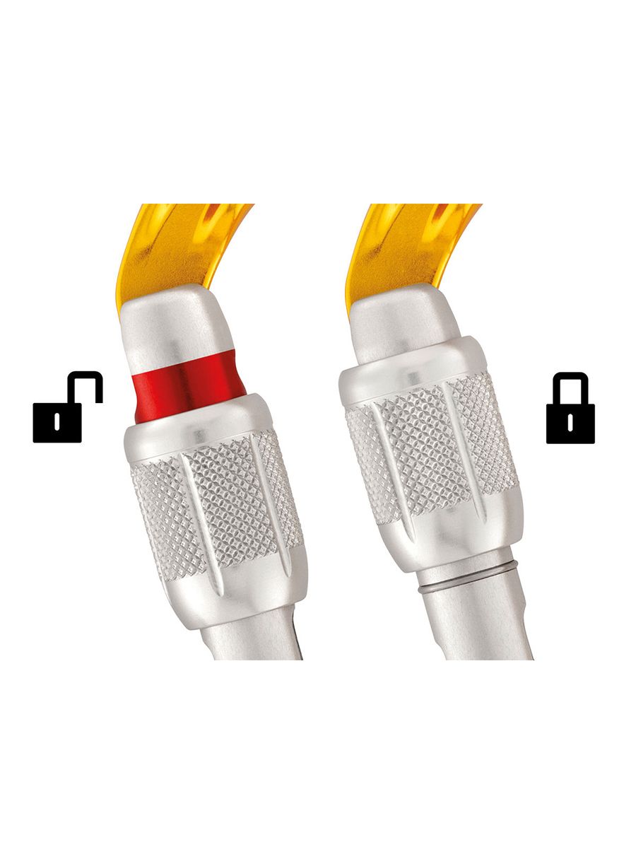 Karabiner za penjanje Petzl SmD Screw-Lock - orange