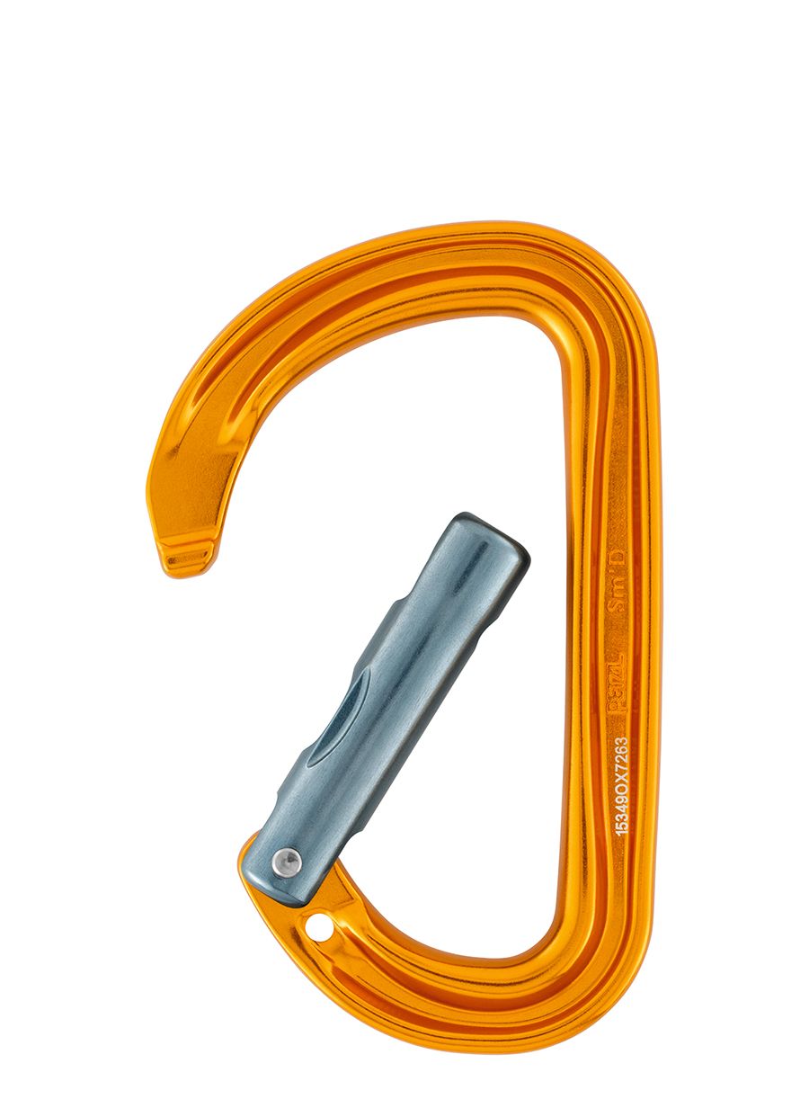 Karabiner za penjanje Petzl SmD Wall - orange