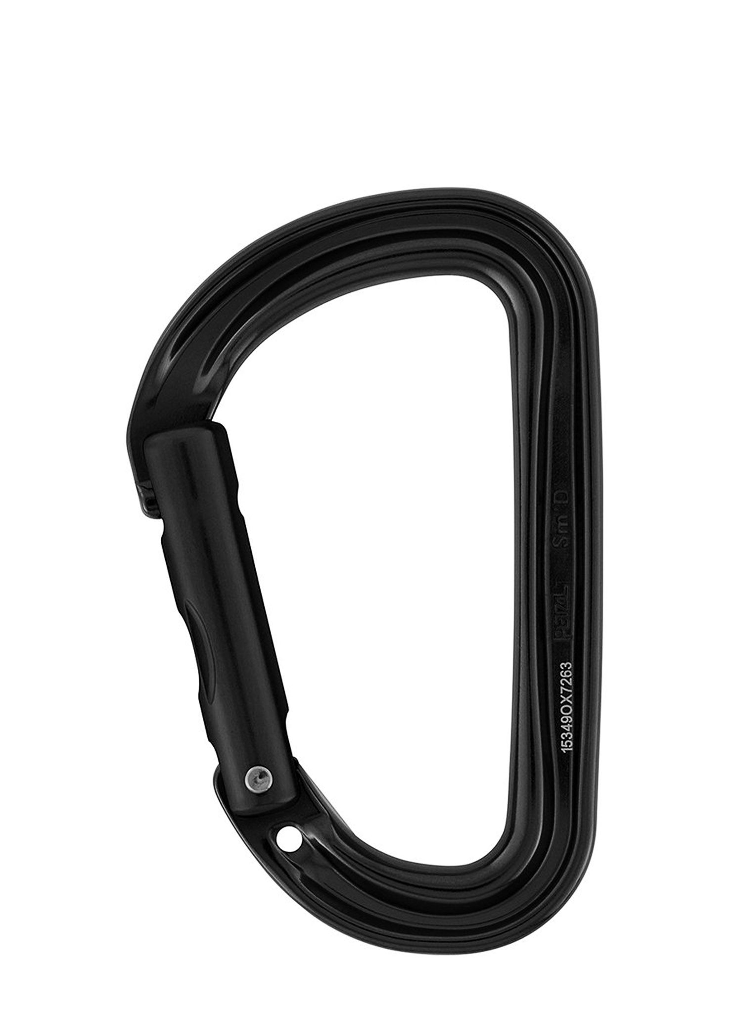 Karabiner za penjanje Petzl SmD Wall - black