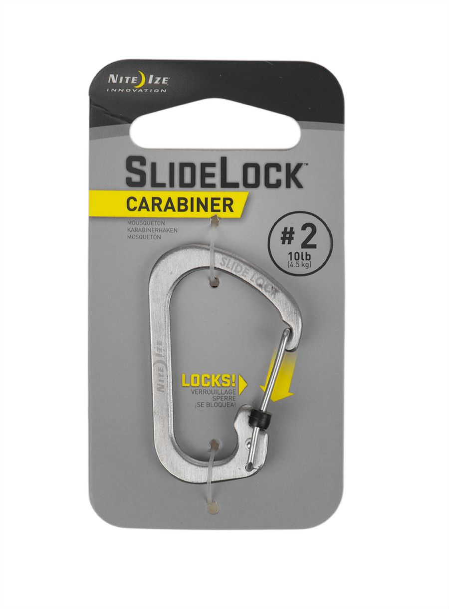 Karabiner za ključeve Nite Ize SlideLock Carabiner 2 - steel