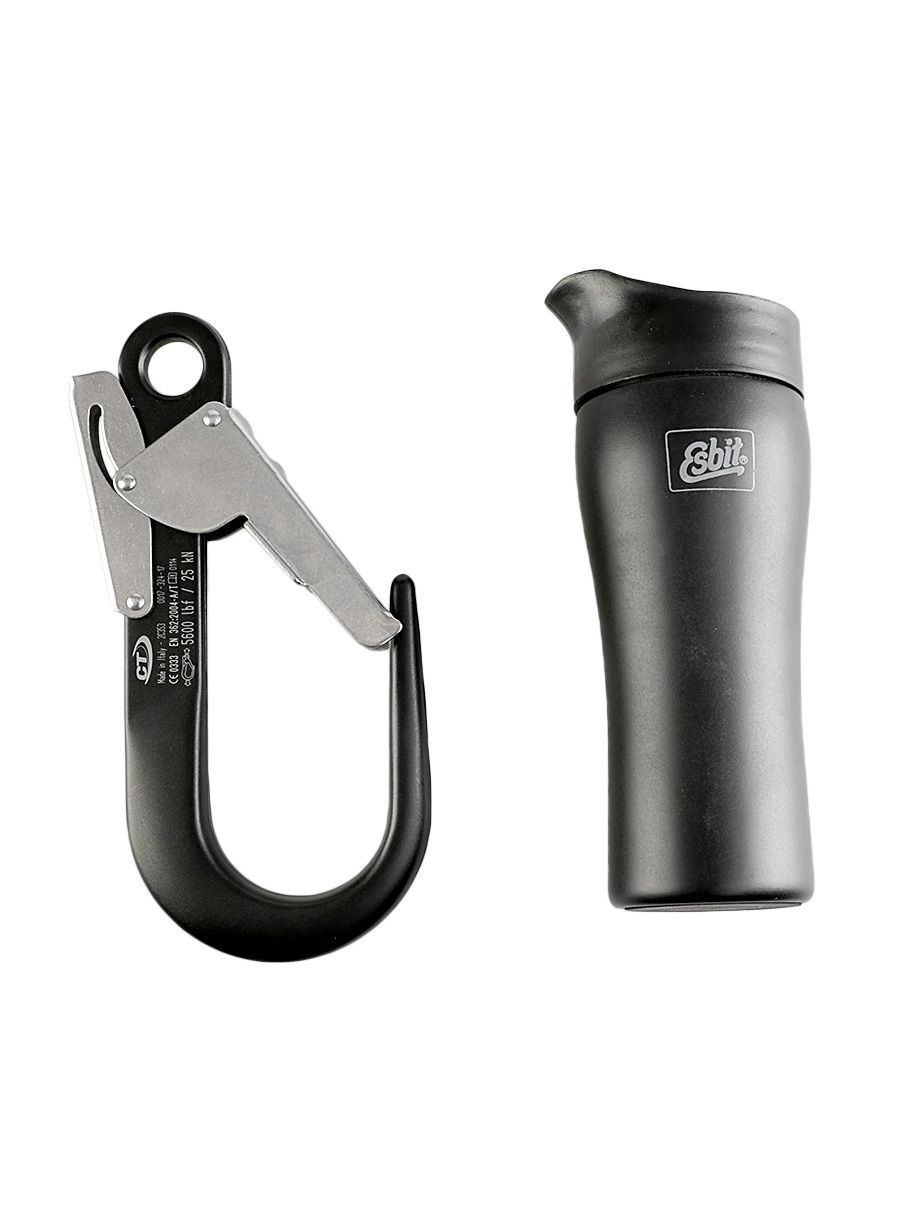 Karabiner s dvostrukim osiguranjem Climbing Technology Big - black