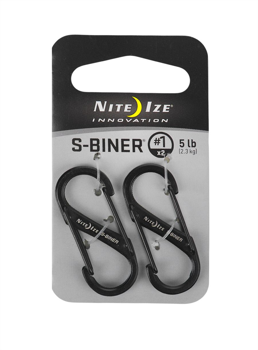 Karabiner za ključeve Nite Ize S-Biner 2-Pack - black