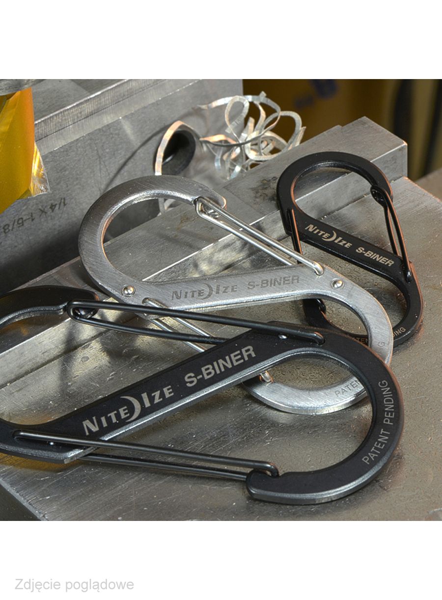 Karabiner za ključeve Nite Ize S-Biner 2-Pack - black
