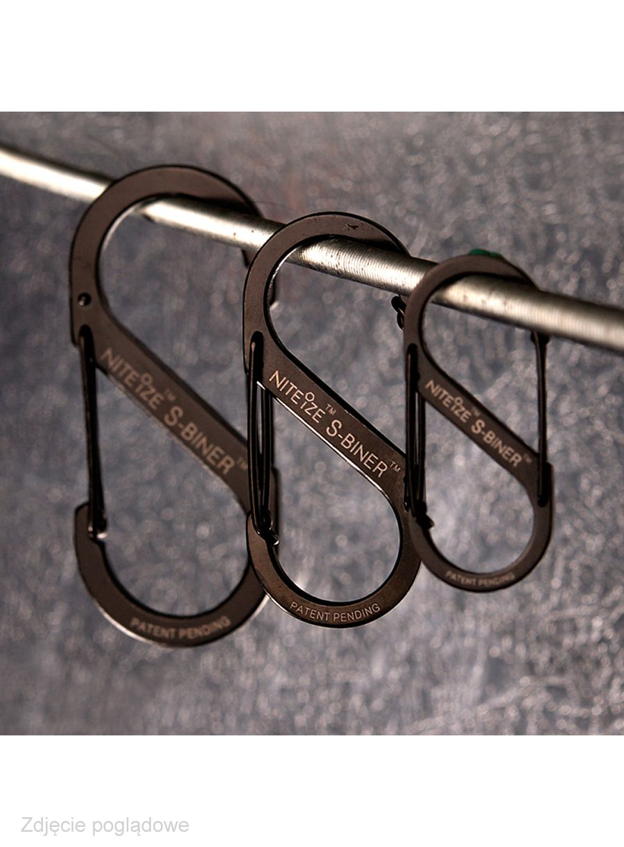 Karabiner za ključeve Nite Ize S-Biner 2-Pack - black