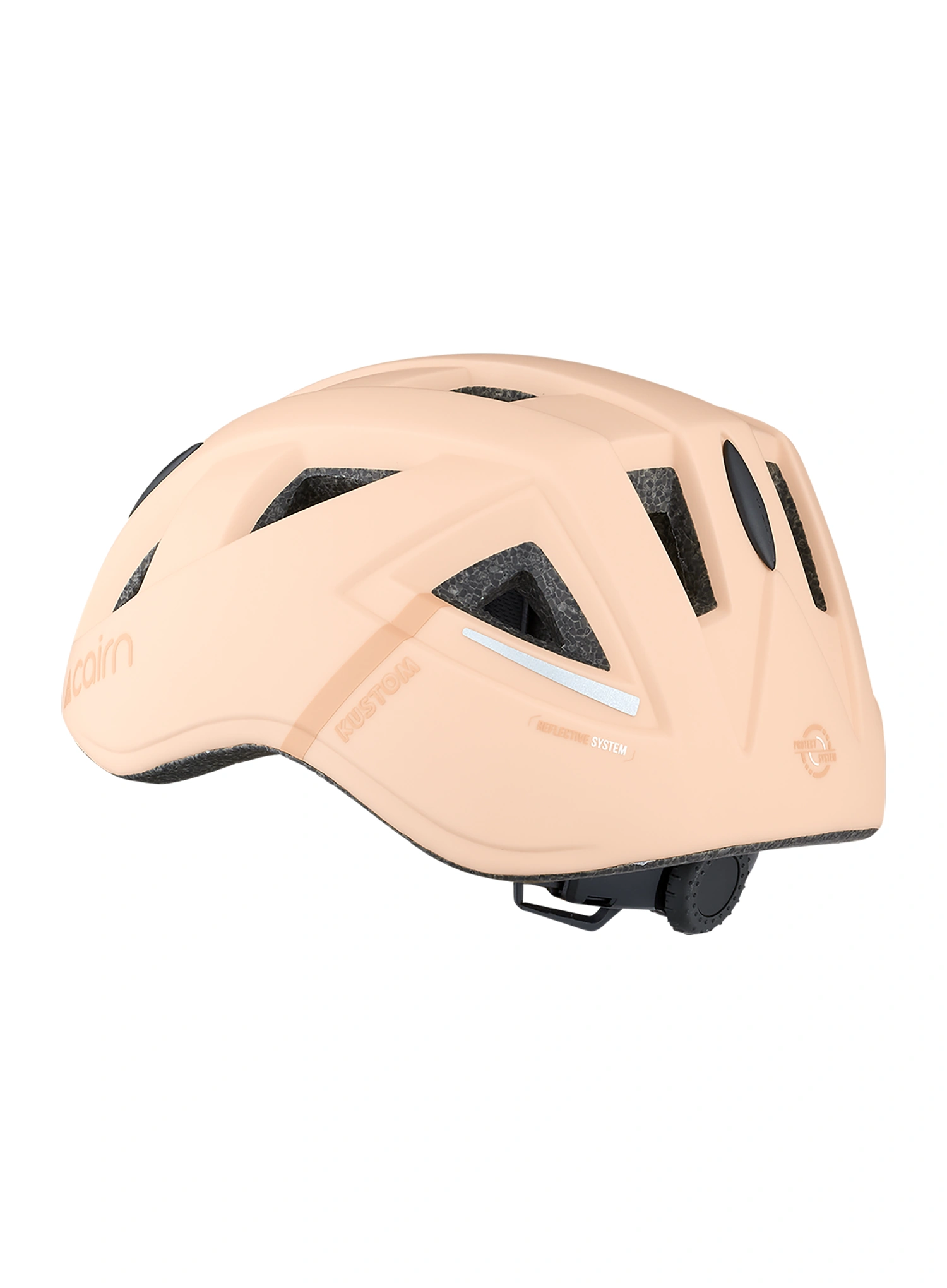 Dječja biciklistička kaciga Cairn Kustom - mat peach