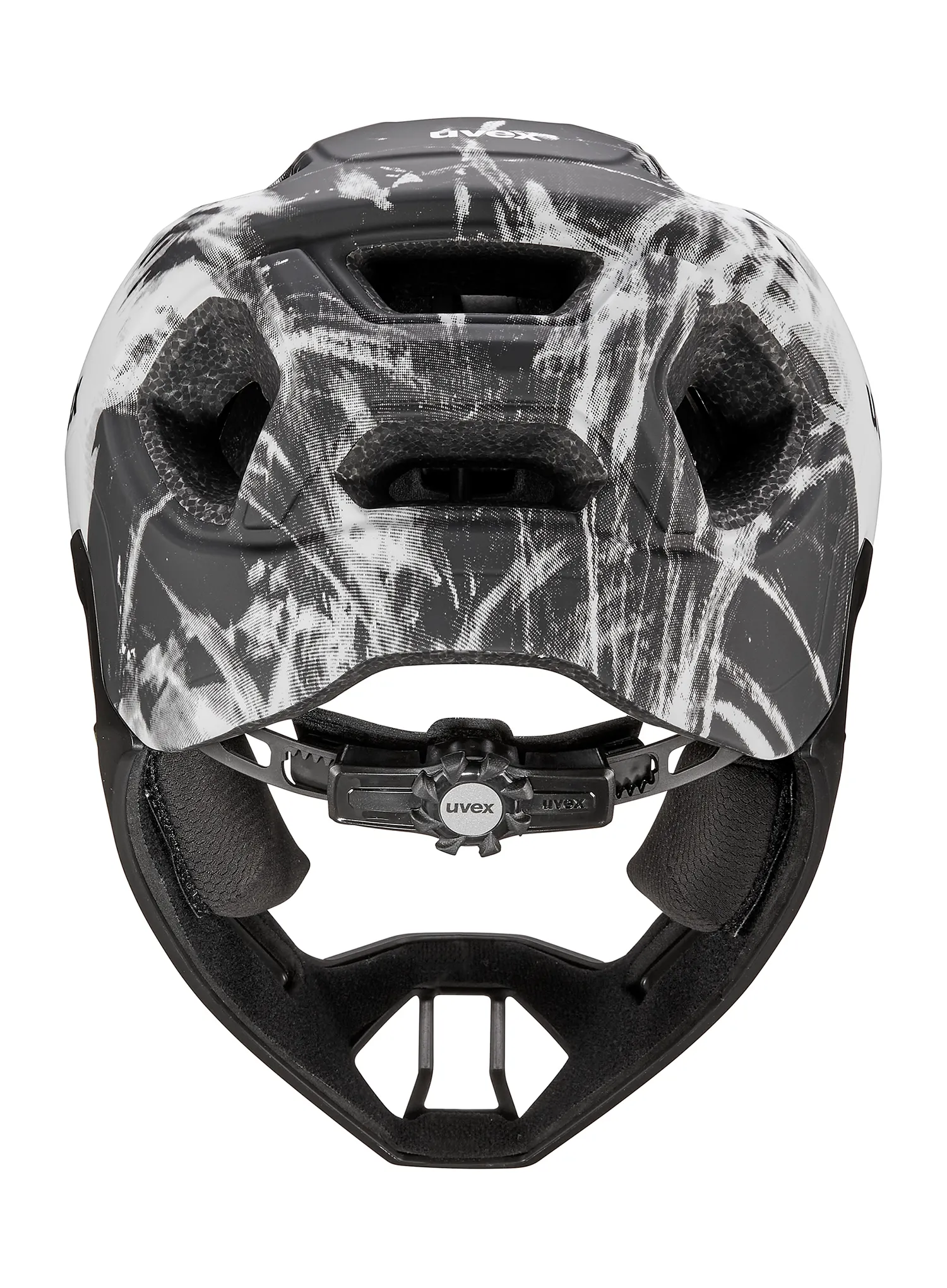 Dječja kaciga Uvex React Jr. Fullface - black/white matt