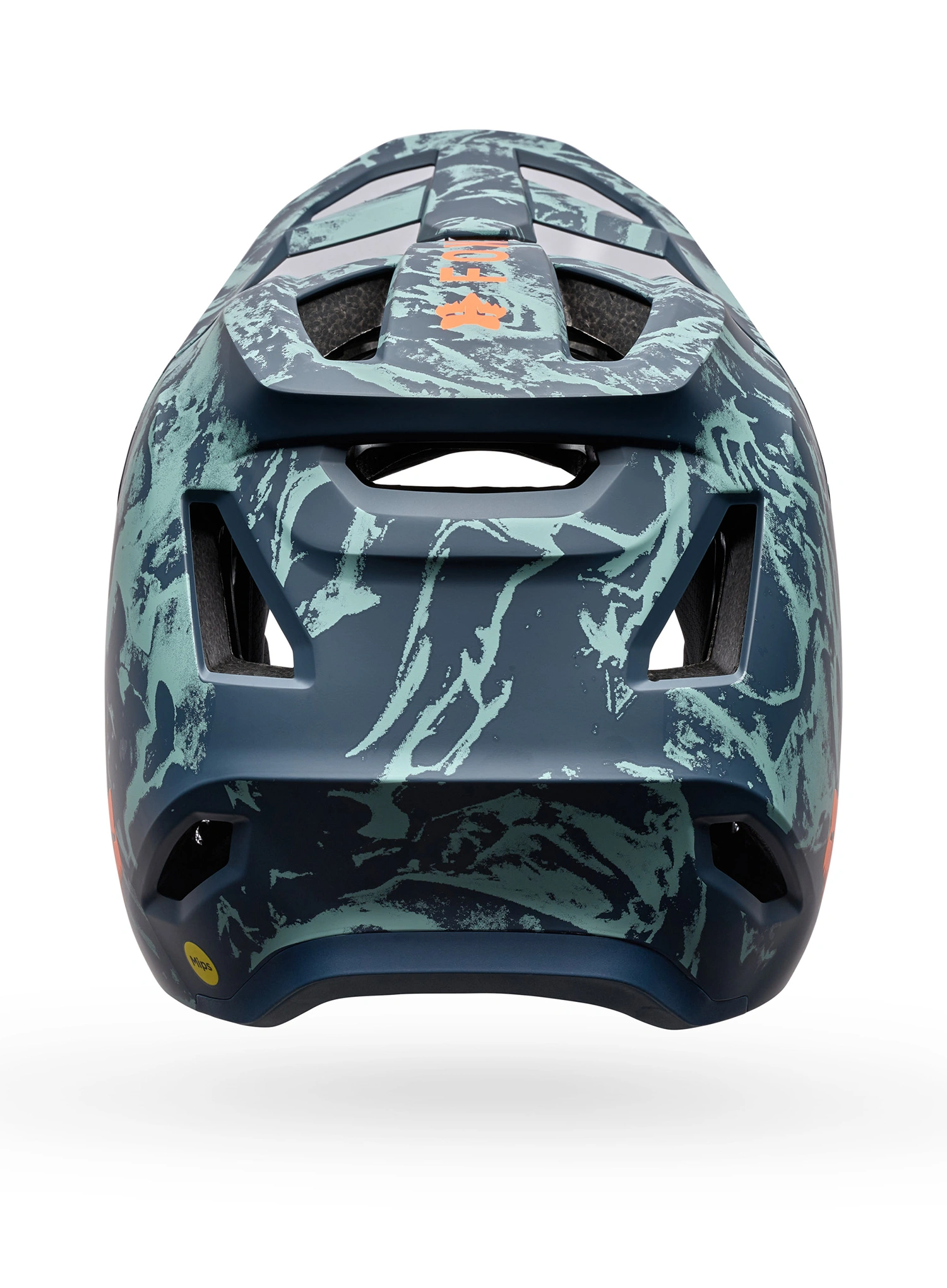 Kaciga enduro Fox Rampage Img Print - arctic blue
