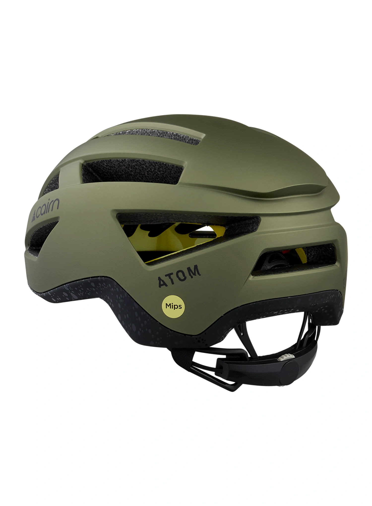 Biciklistička kaciga Cairn Atom Mips - mat metallic olive