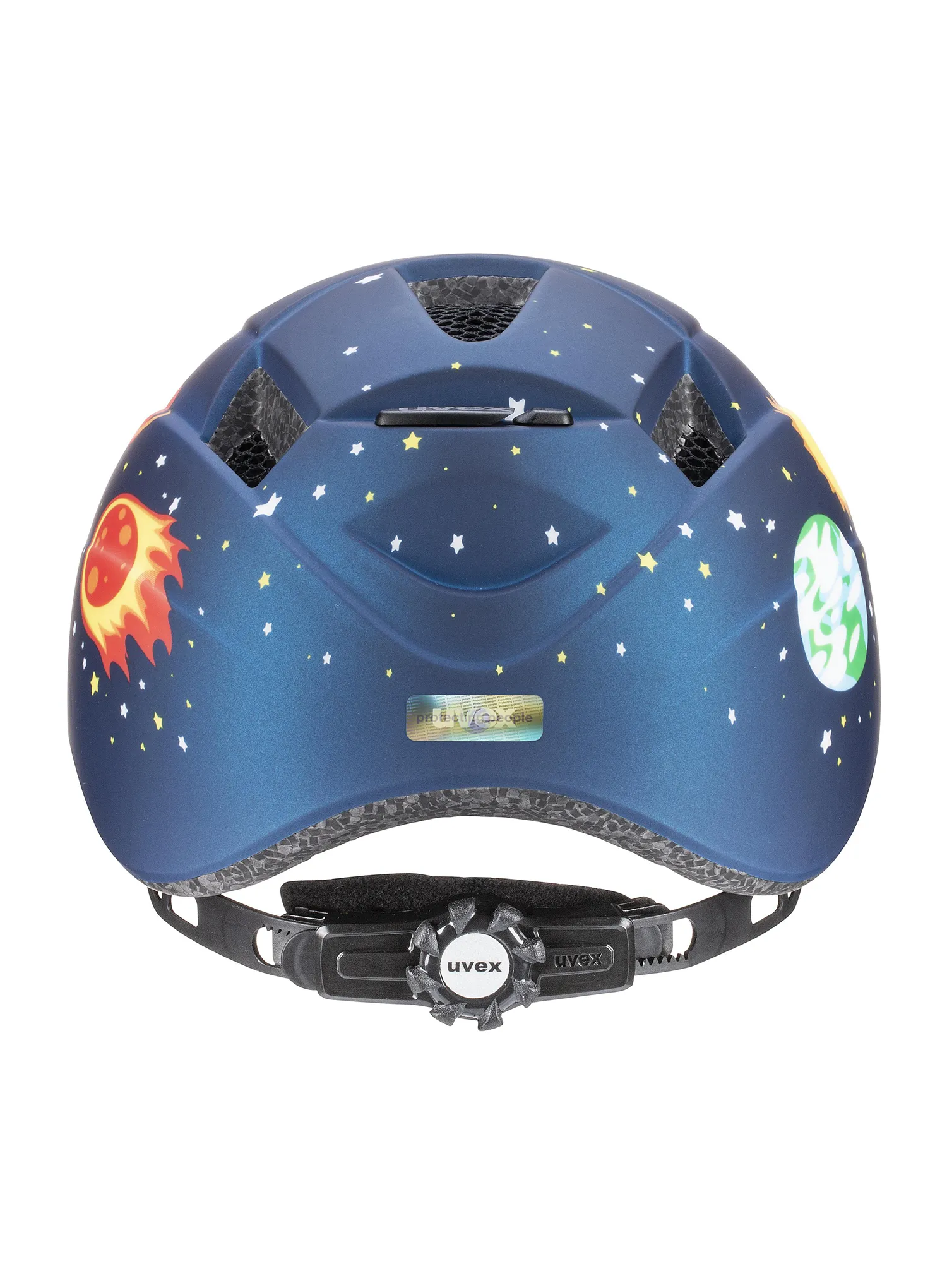 Dječja biciklistička kaciga Uvex Kid 2 CC - dark blue rocket matt