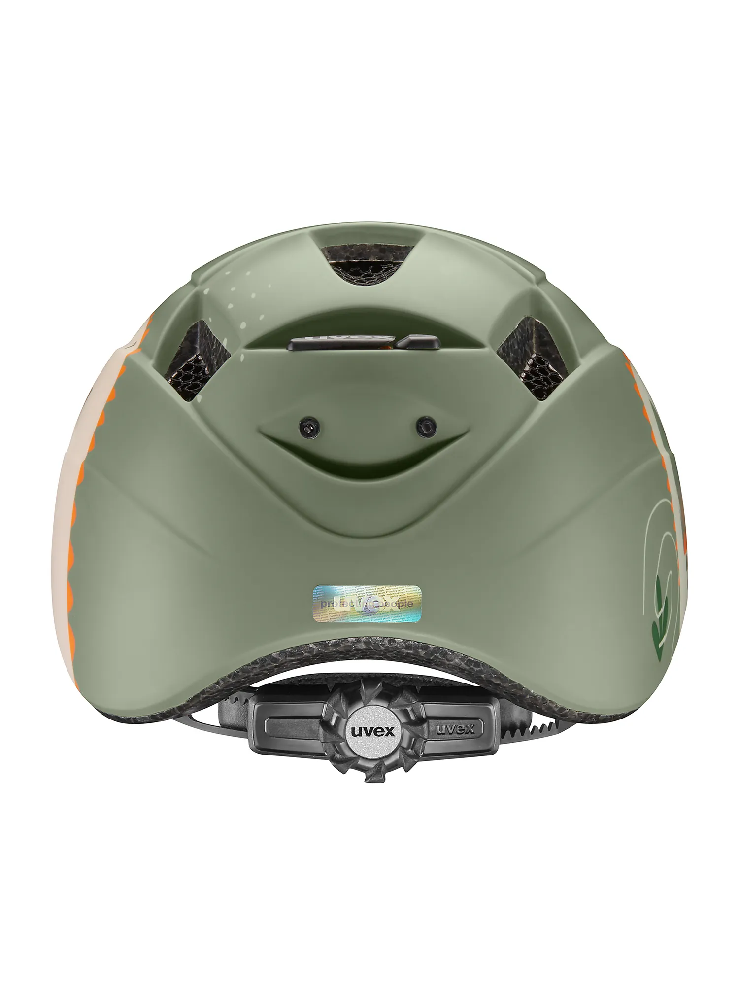 Dječja biciklistička kaciga Uvex Kid 2 CC - sage green dino matt