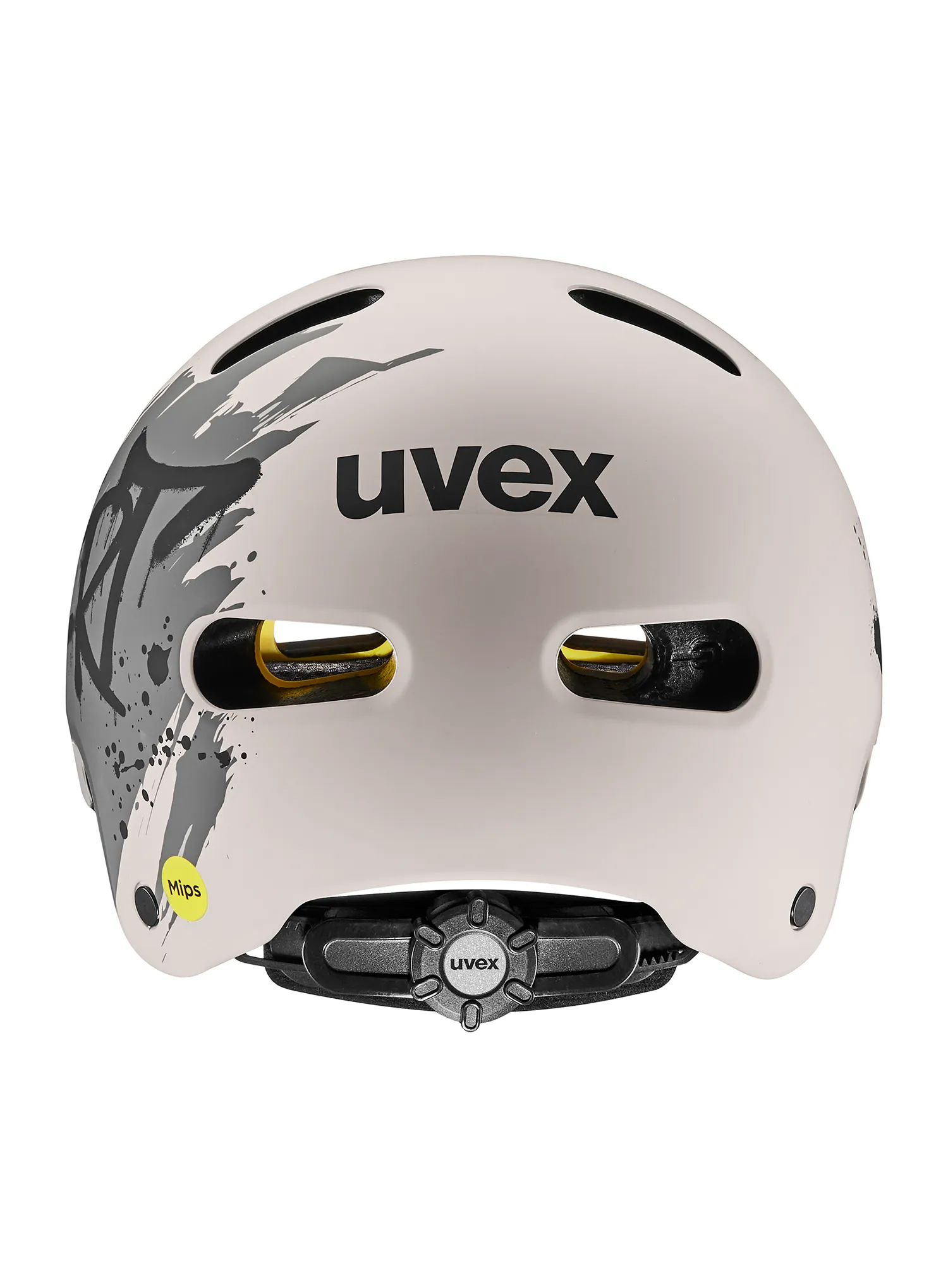Dječja biciklistička kaciga Uvex Kid 4 Style Mips - dirt warm grey matt