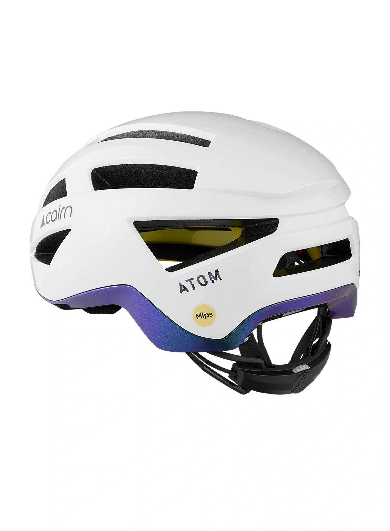 Biciklistička kaciga Cairn Atom Mips - shiny white cameleon