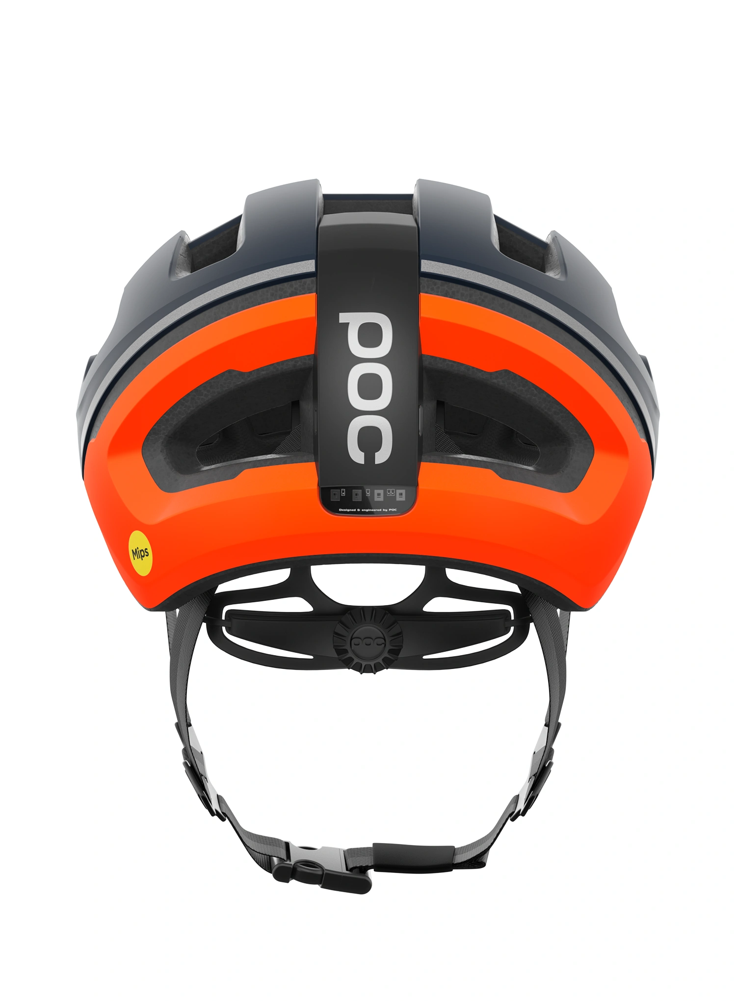 Biciklistička kaciga POC Omne Beacon Mips - apatite navy/fluo orange matt