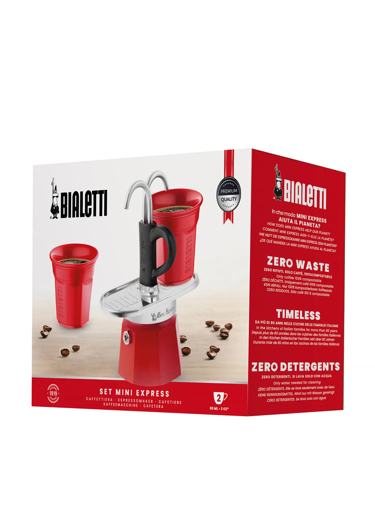 Putni aparat za kavu Bialetti Mini Express 2tz - red
