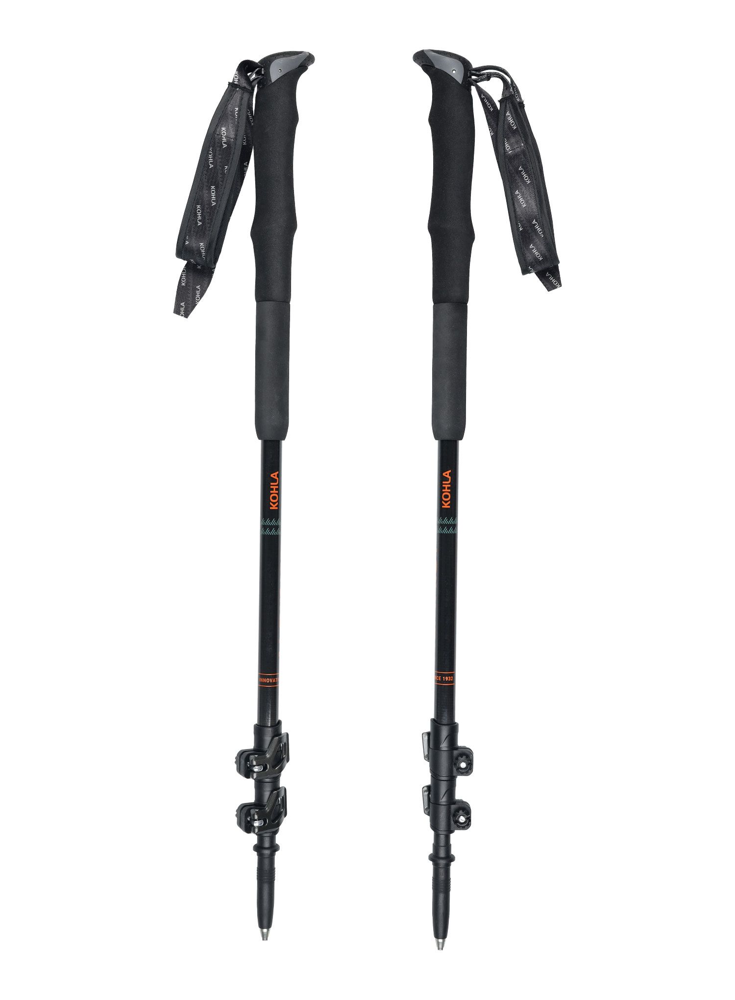 Štapovi za planinarenje Kohla Alpinist - black/orange