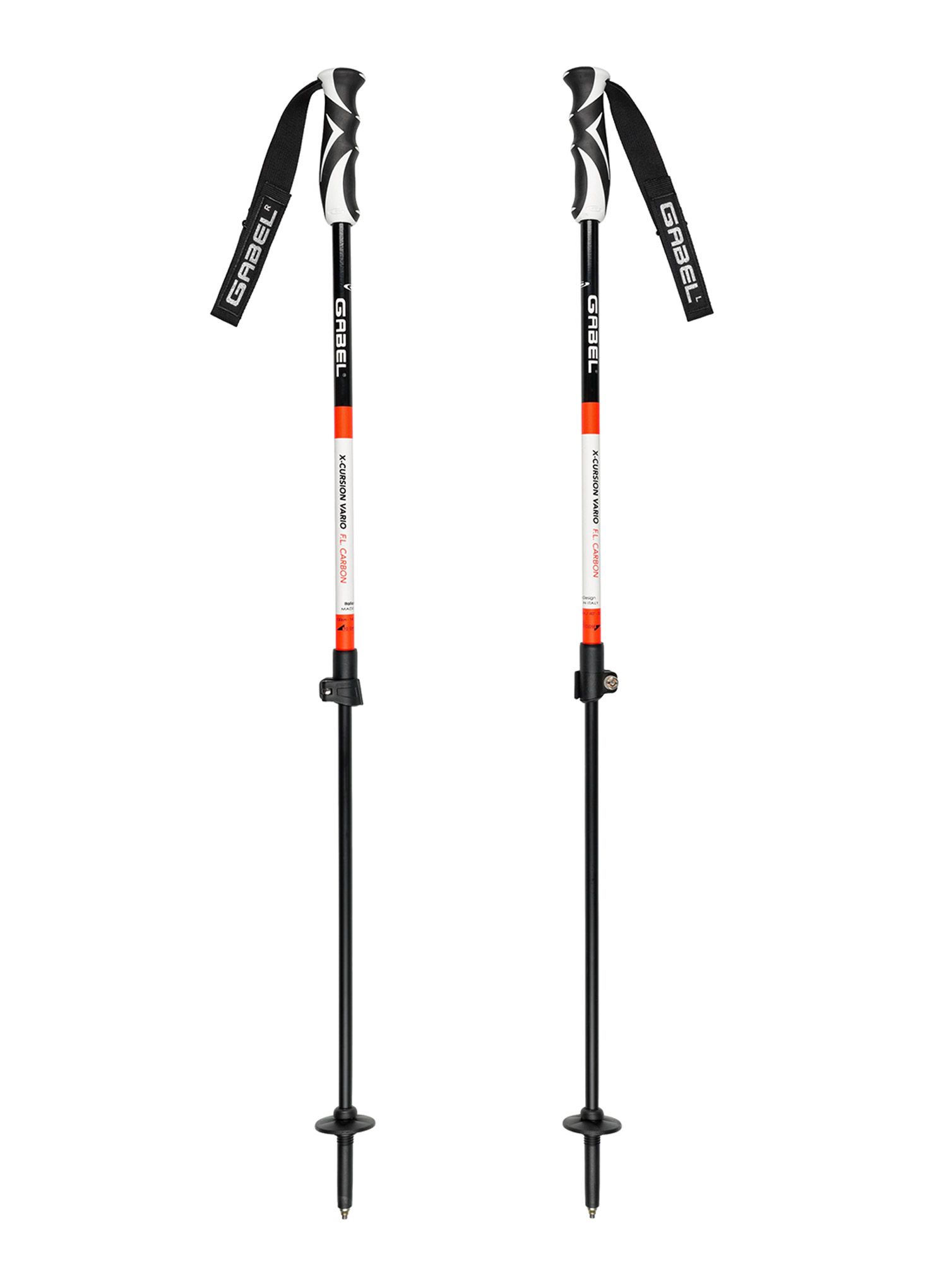 Štapovi za turno skijanje Gabel X-cursion Vario F.L.C - white/orange