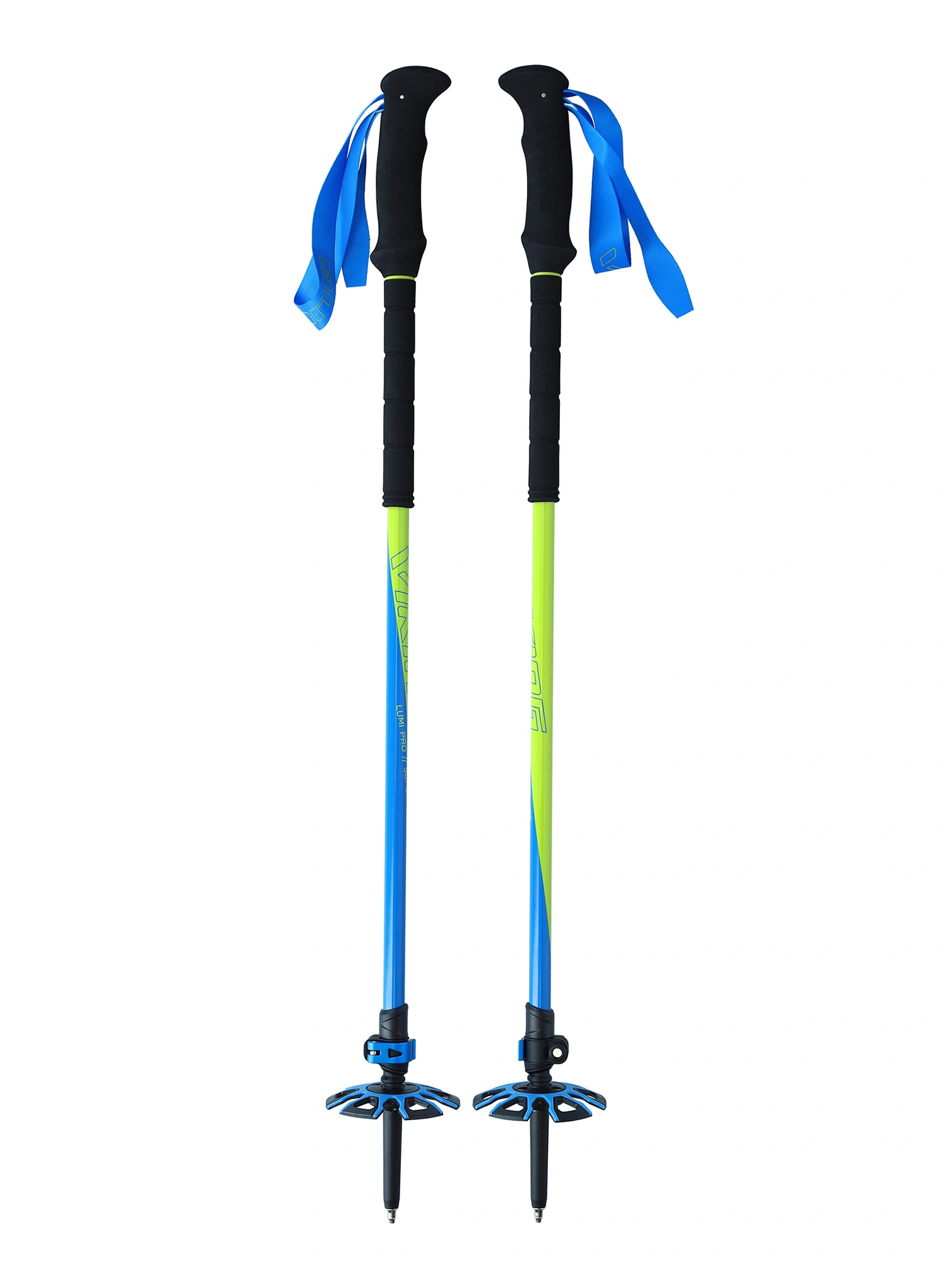 Štapovi za turno skijanje Viking Lumi Pro Skitouring - lime/blue