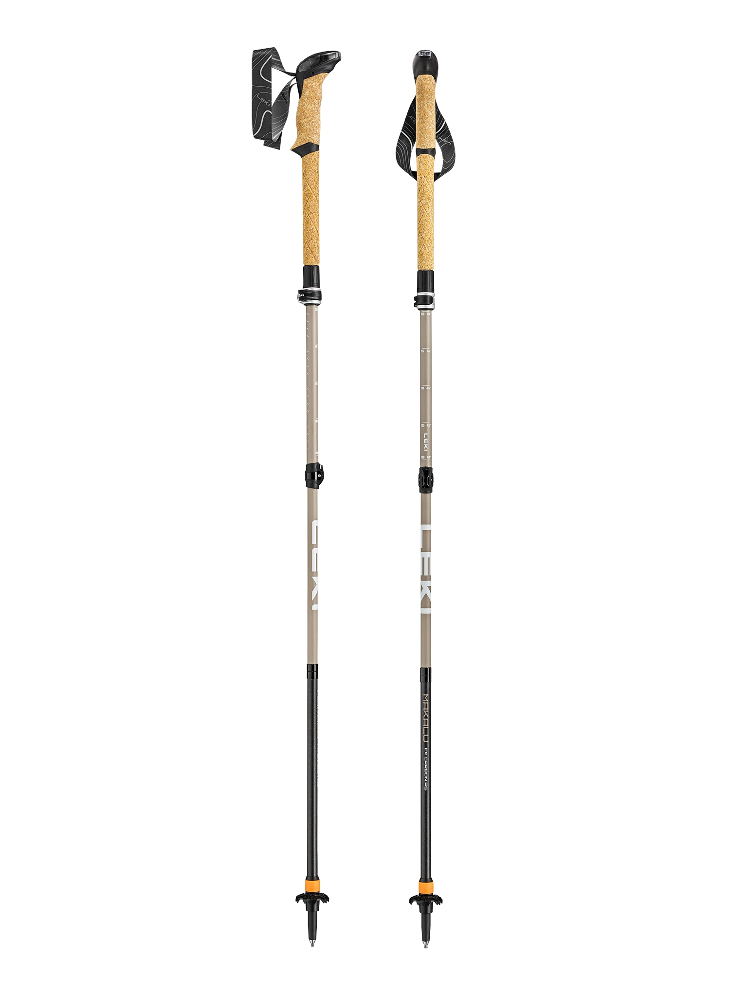 Štapovi za planinarenje Leki Makalu FX Carbon AS - beige
