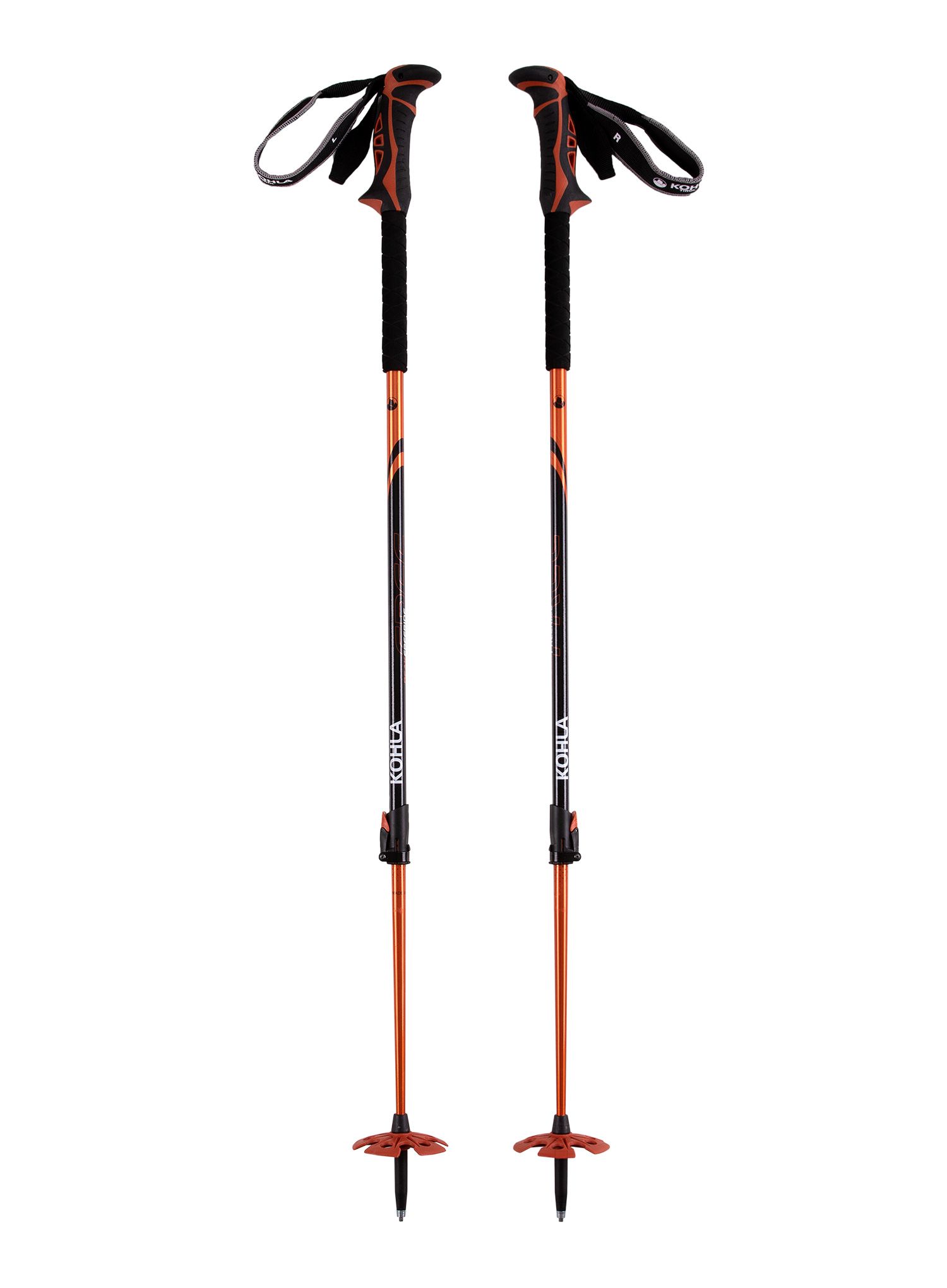 Štapovi za turno skijanje Kohla Peak Freeride - orange/black